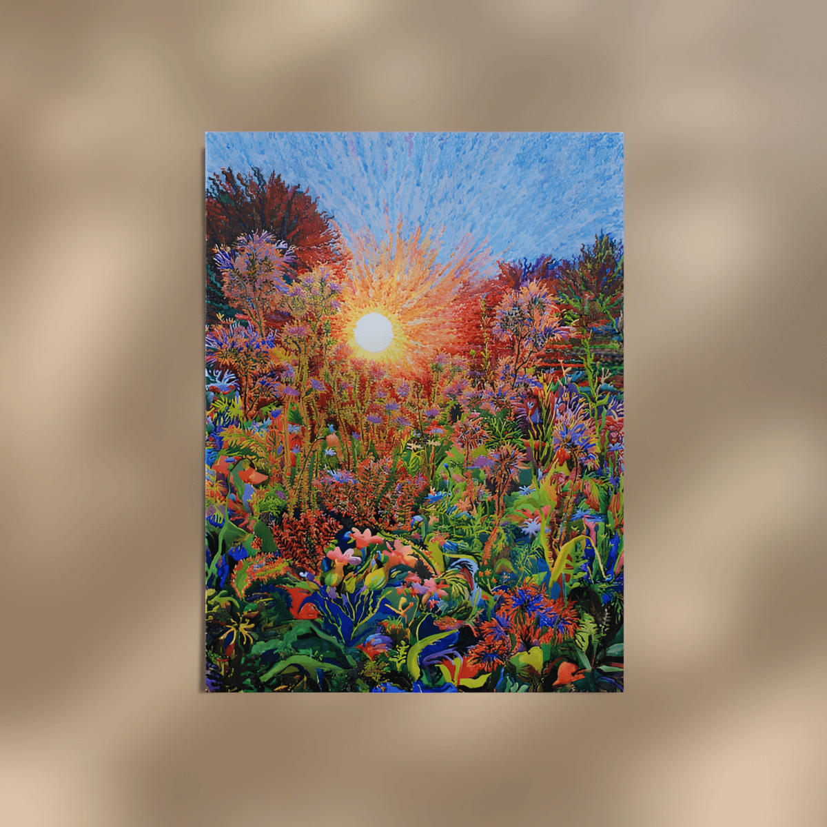 premium art poster and canvas prints, with originals available, from QART , of the artwork " In the summer garden "