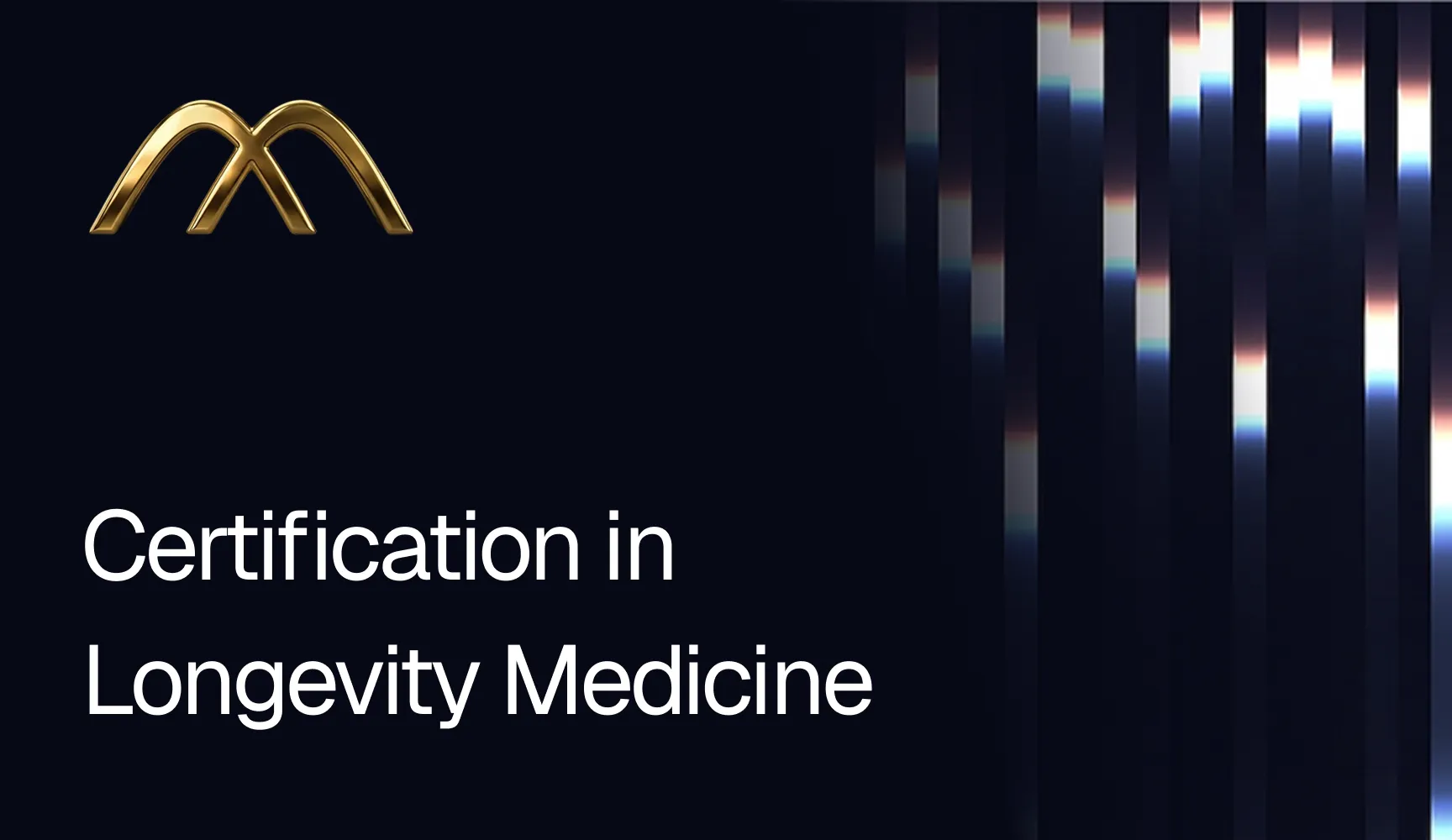 Course card for Certification in Longevity Medicine