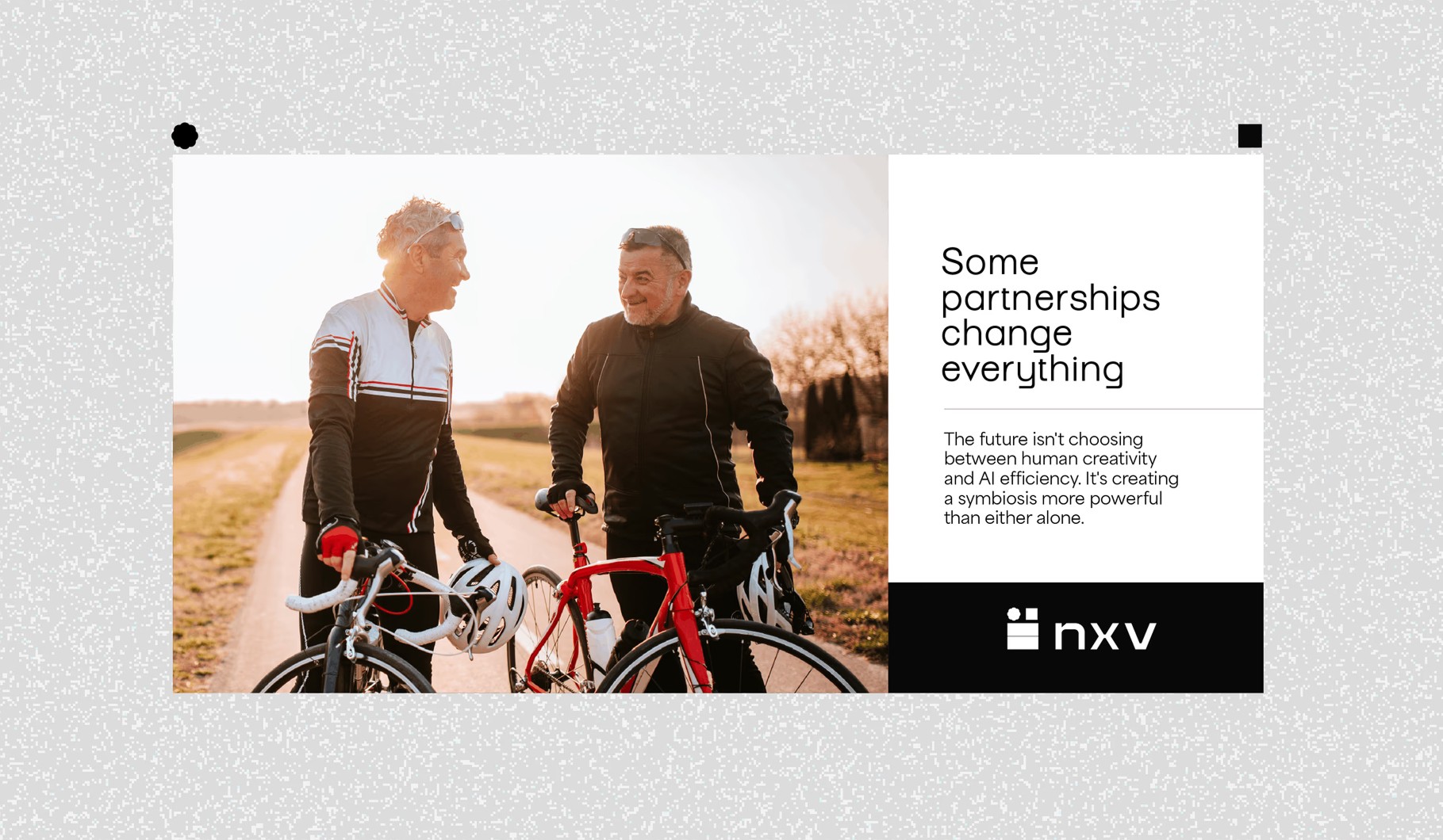 Nexverse.ai ad-tech branding by BMEG, visualizing the "brain and chip" concept to represent human-AI symbiosis and emotional intelligence in modern digital advertising.