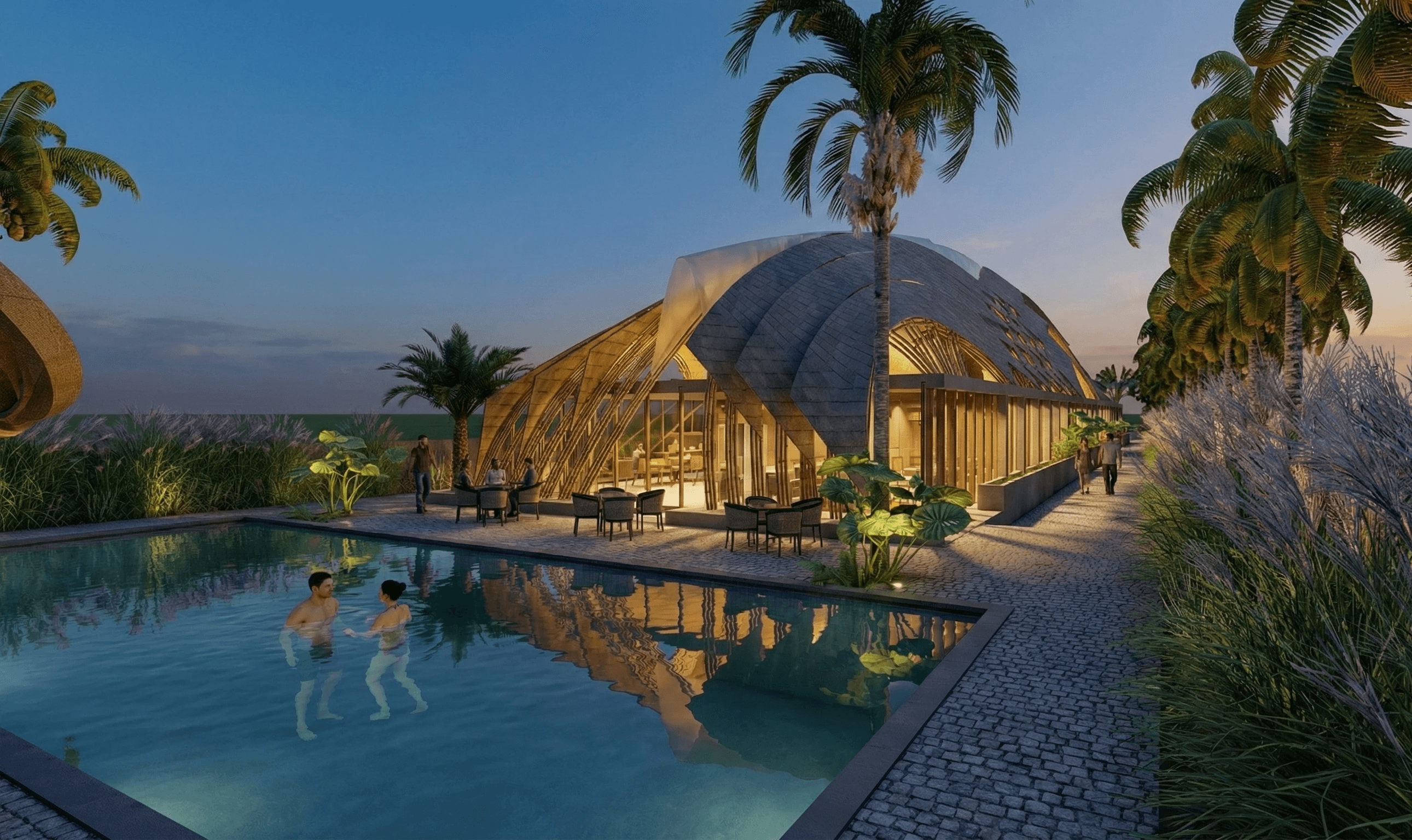 Artful Living: A deep blue textured wall serves as a dramatic backdrop for a curated gallery wall of eclectic prints, anchoring the cozy seating arrangement below.