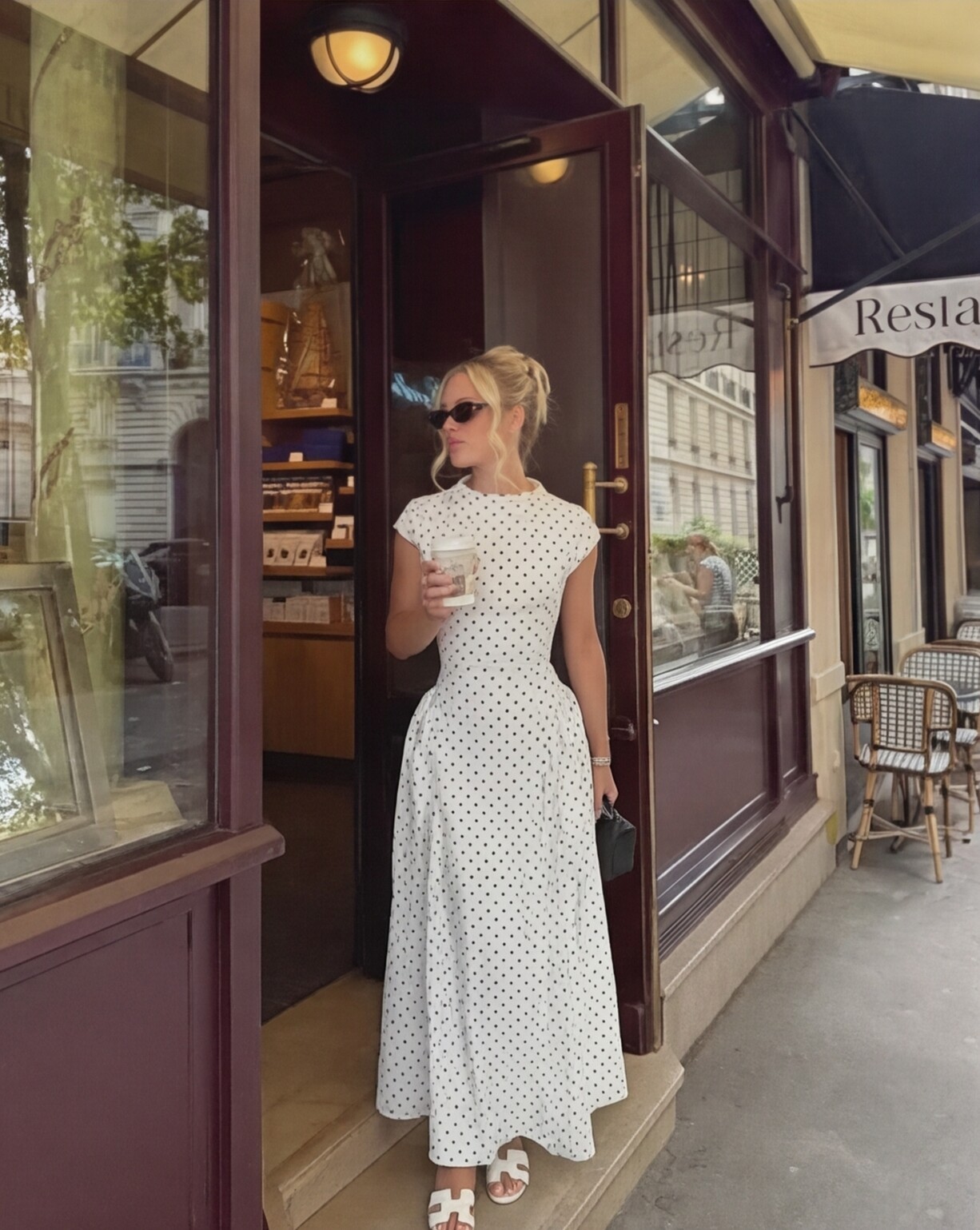 Polka Dot Midi Dress