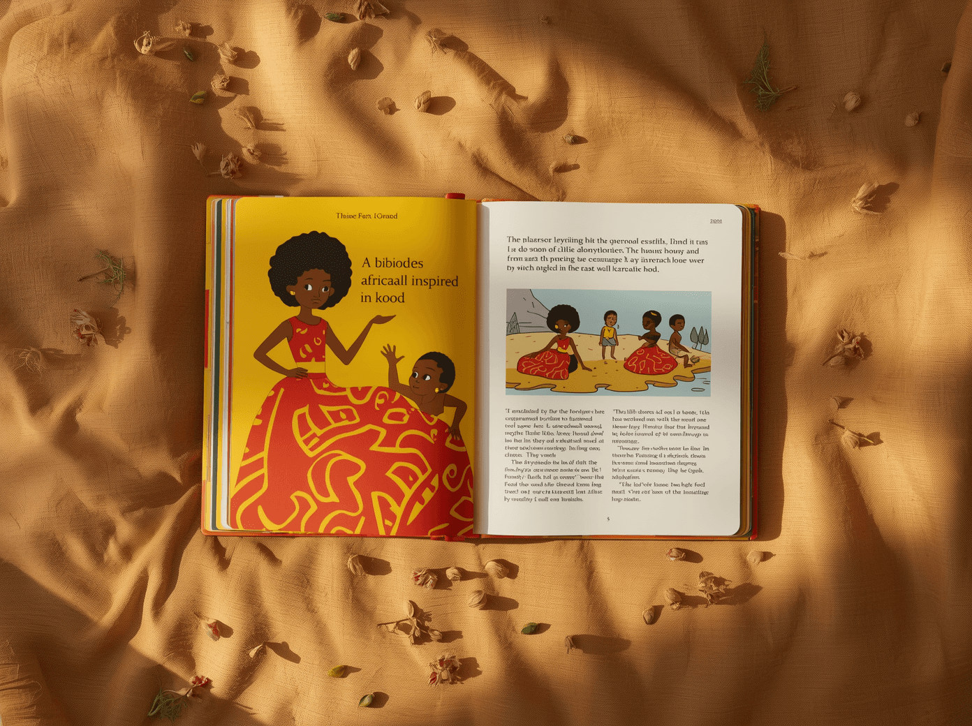 A group of smiling people, dressed in casual light-colored clothing, walks joyfully through a charming cobblestone street lined with market stalls, each person carrying baskets overflowing with fresh produce, bread, and flowers.