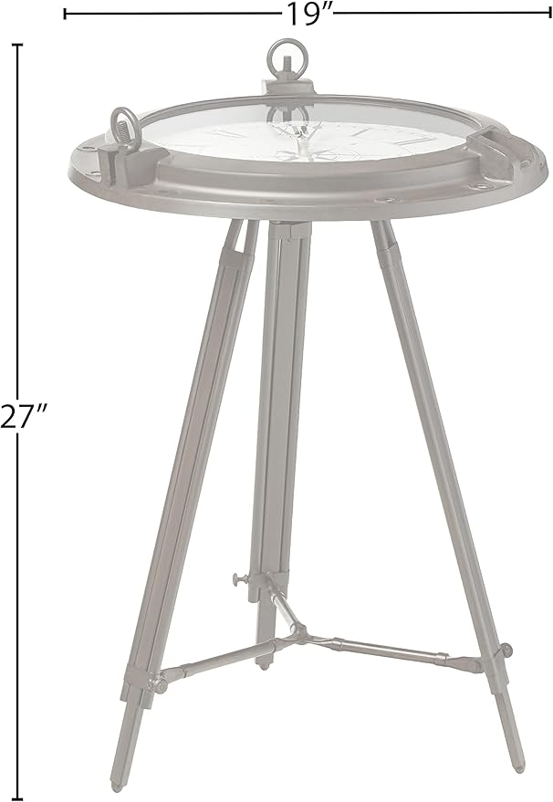 Stylish clock coffee table that enhances home decor with its premium build and aesthetic.