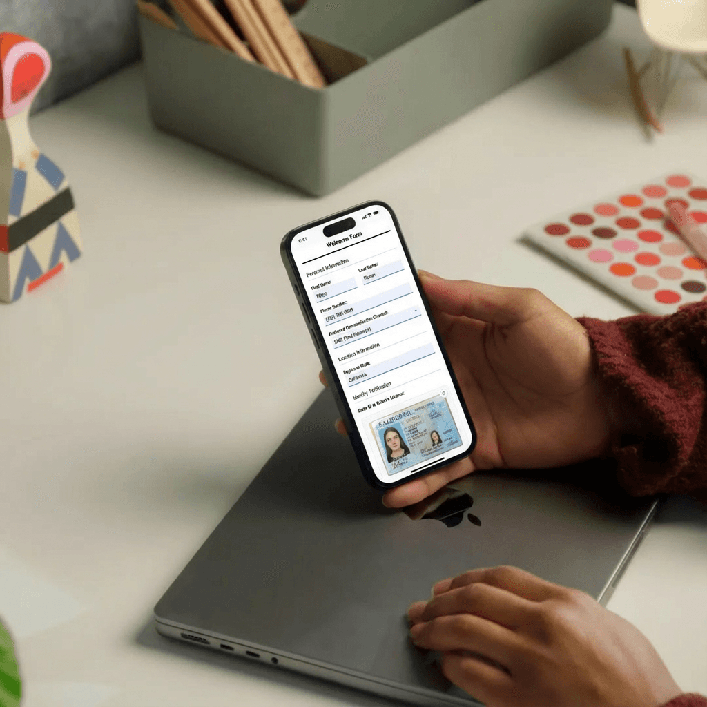 A mockup of Freelio's mobile app