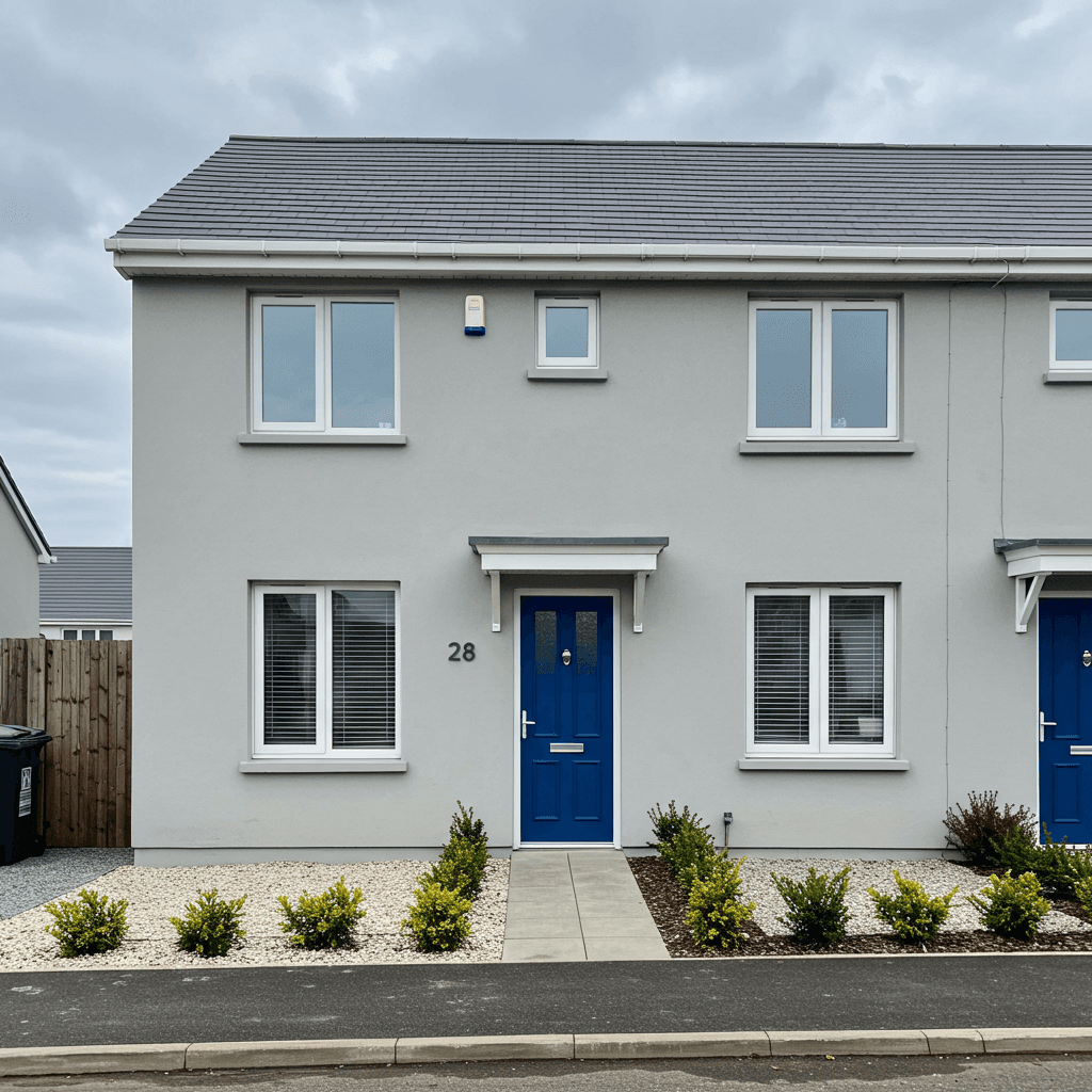 a house with fresh paint outside