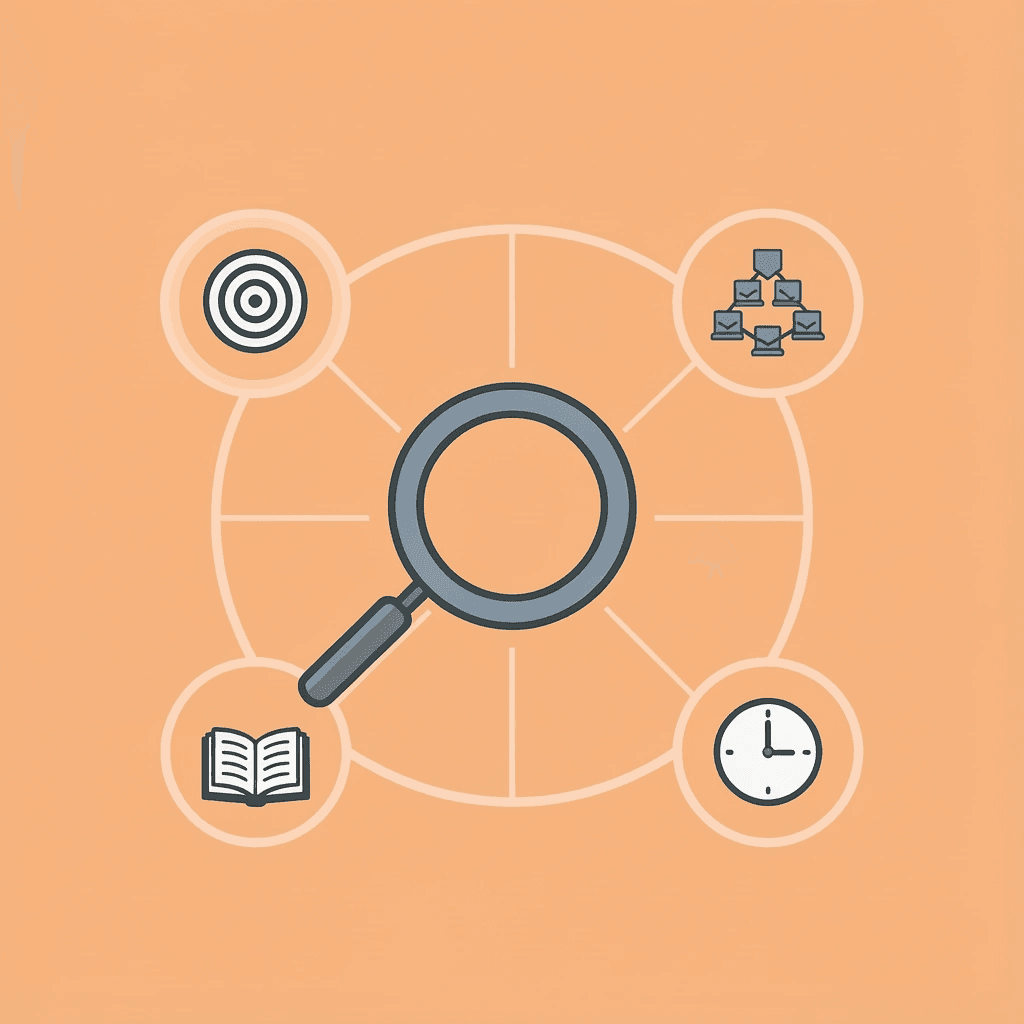 Central hub showing specialized local SEO connected to neighborhood targeting, competition analysis, and market strategies