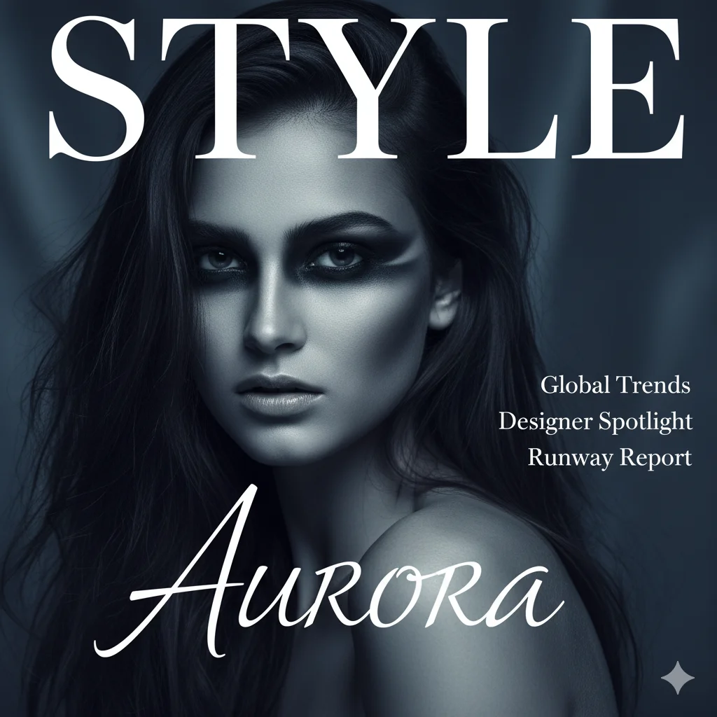 AI-generated magazine-style creative layout demonstrating editorial design, visual storytelling, and campaign-ready aesthetics created for a generative AI marketing project by Mahendra R