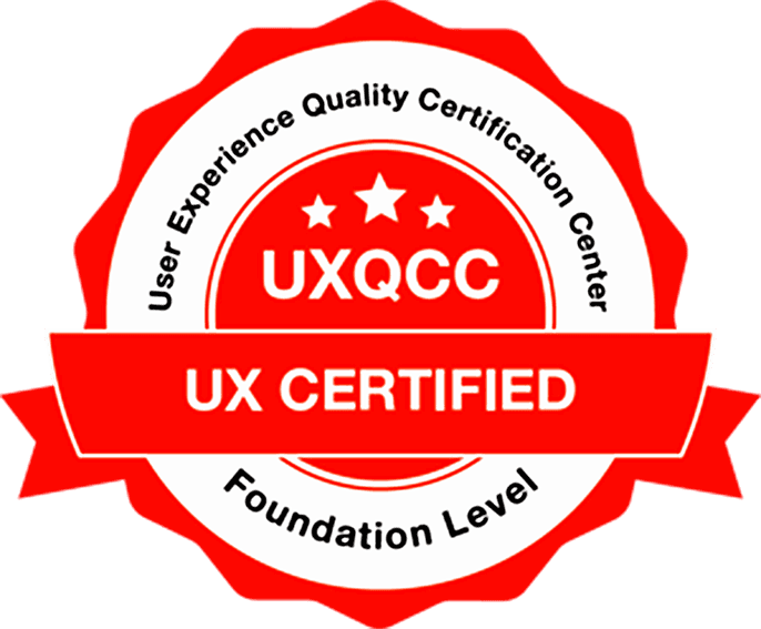 UXQCC UX Certified Foundation Level Zertifikat des User Experience Quality Certification Center