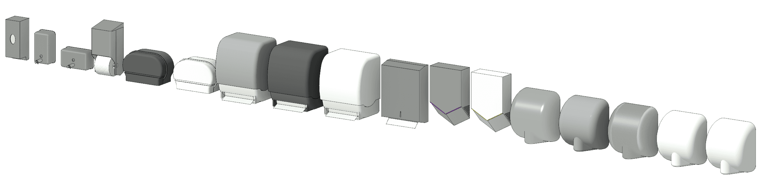 Revit 3D view showing Coarse, Medium and Fine levels of detail.