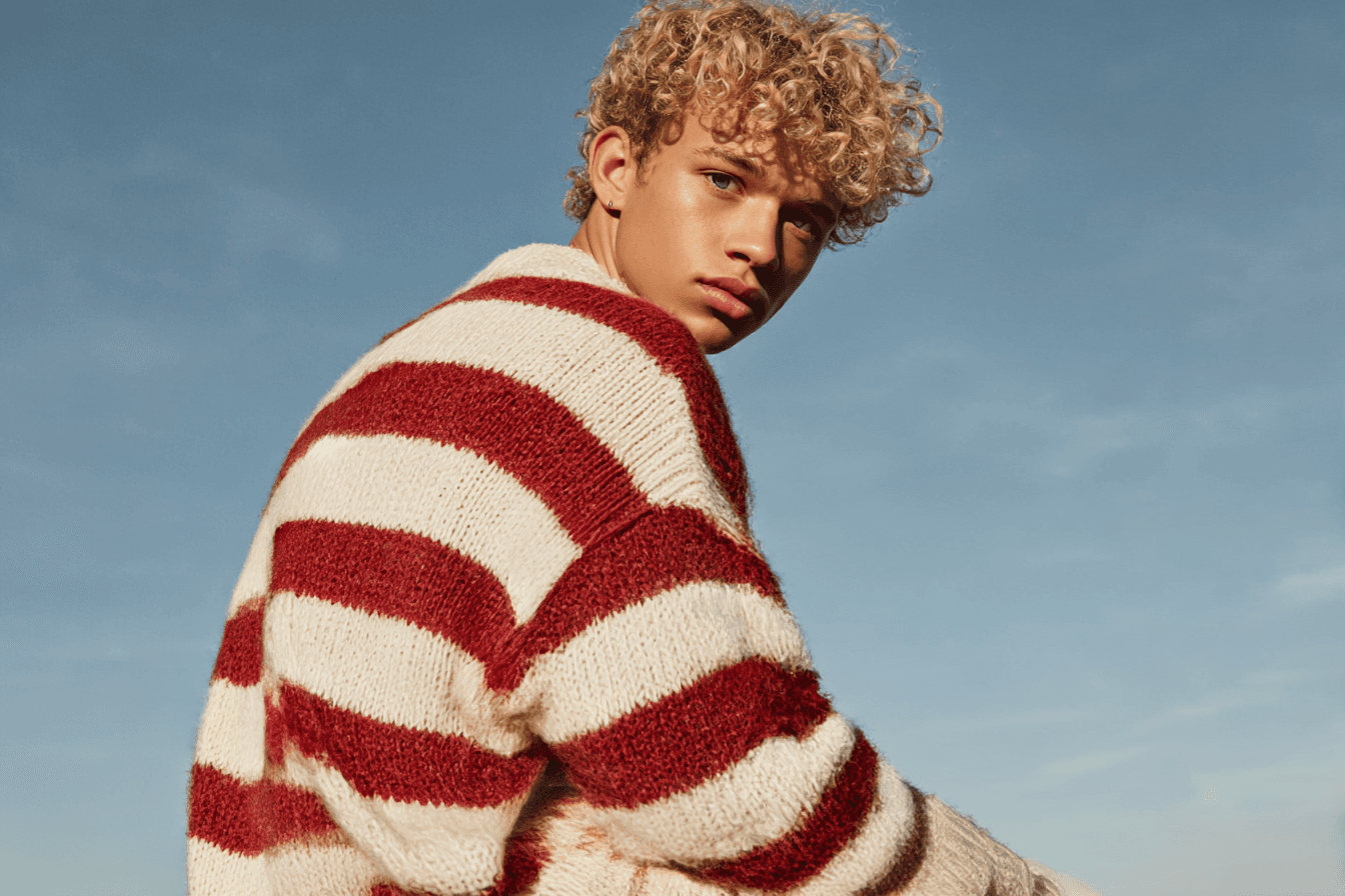 Image of a person in a landscape