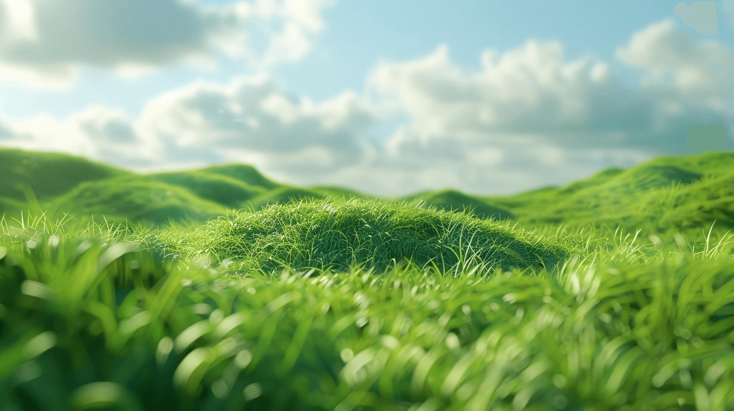 green hills with forest under cloudy sky during daytime
