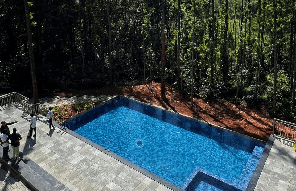 A kid practicing surfing