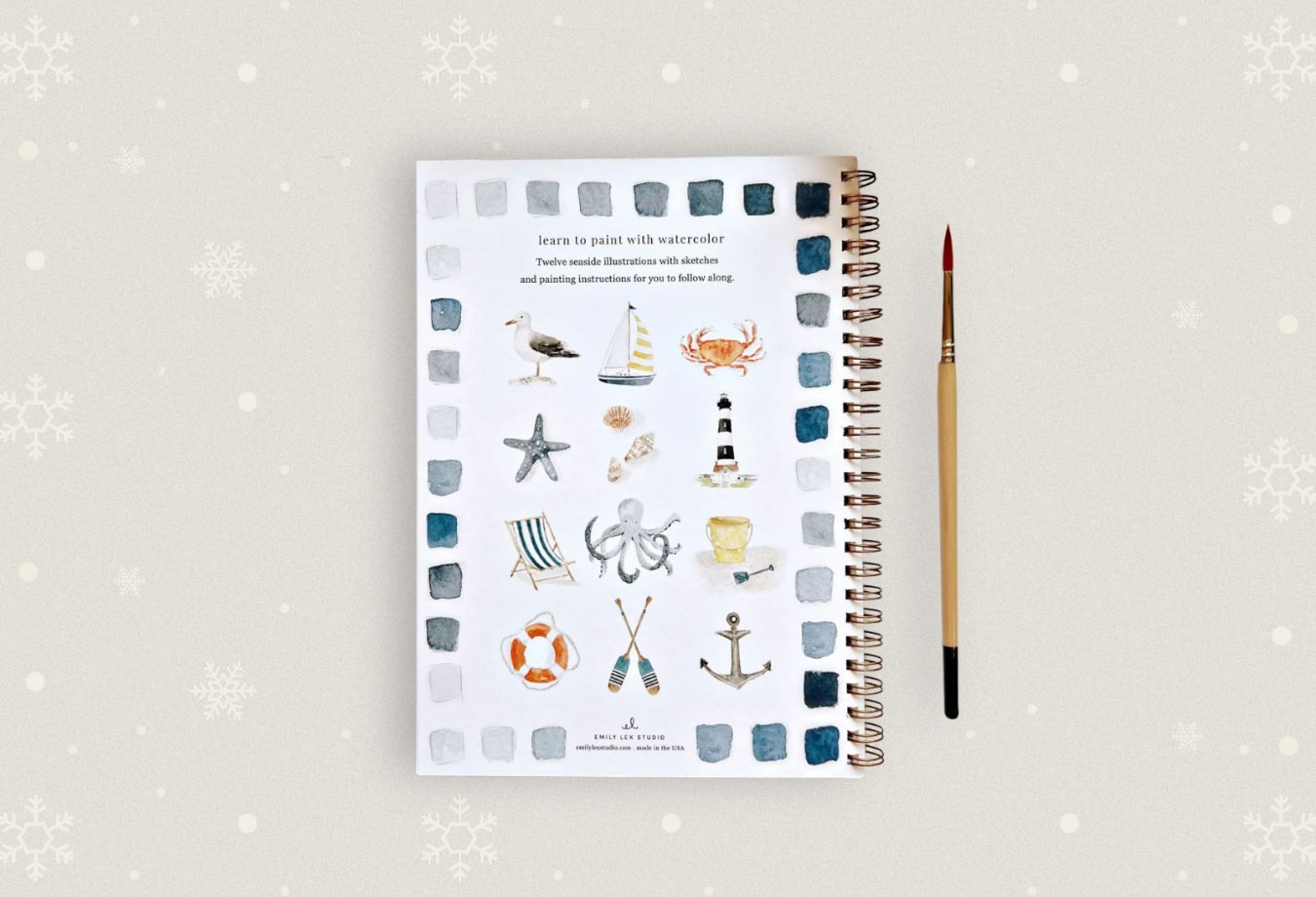 Emily Lex Studio Seaside watercolor workbook