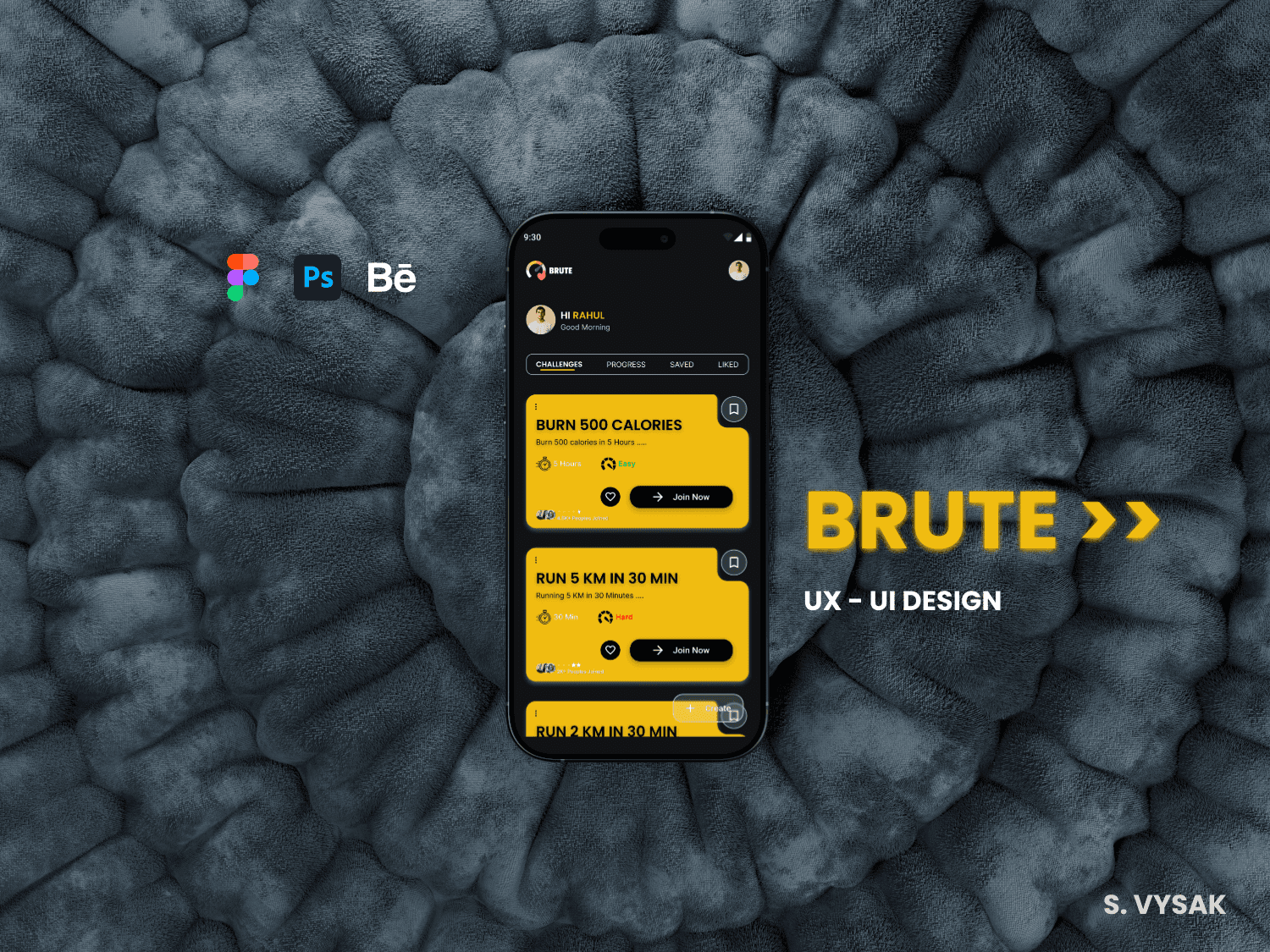 BTURE — UX/UI Design (Fitness App) project by S. Vysak