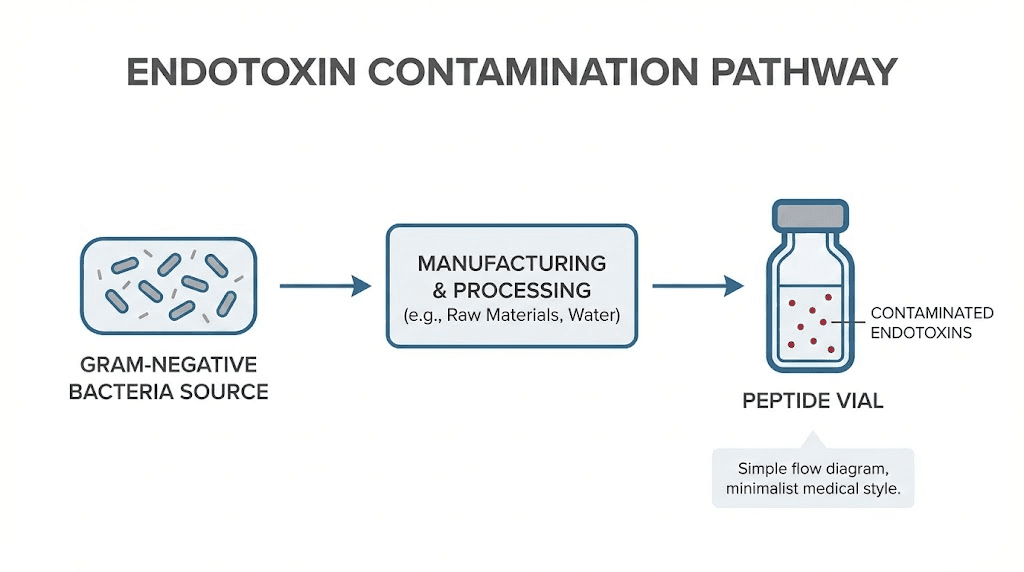 How bacterial endotoxins contaminate research peptides