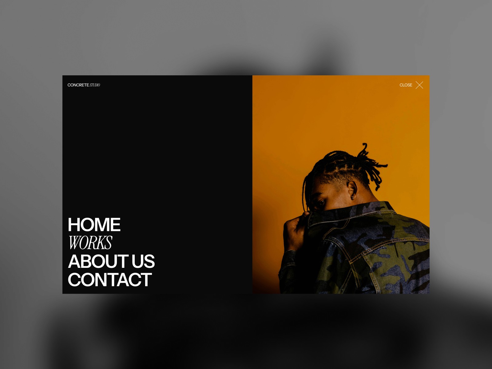 CONCRETE — 高级暗黑极简创意机构官网设计灵感