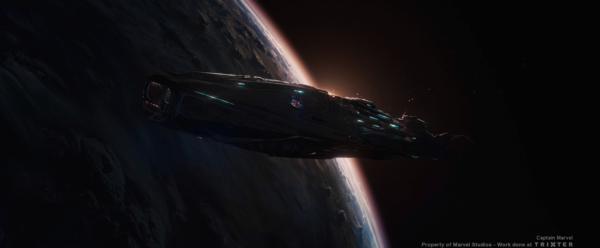 Matte Painting of the Earth seen from outer space, by Simone De Salvatore