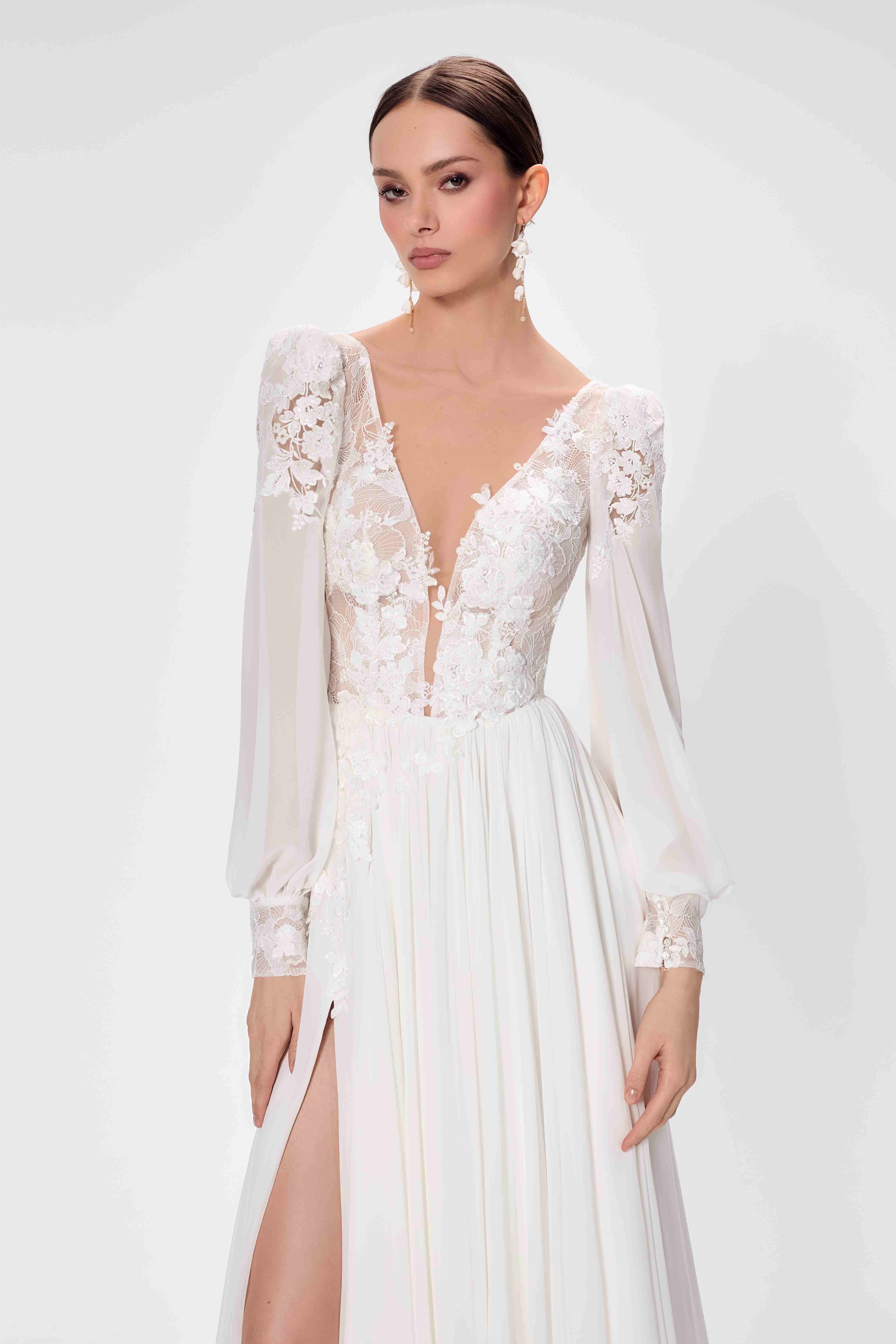 Bohemian Hochzeitskleid für Standesamt