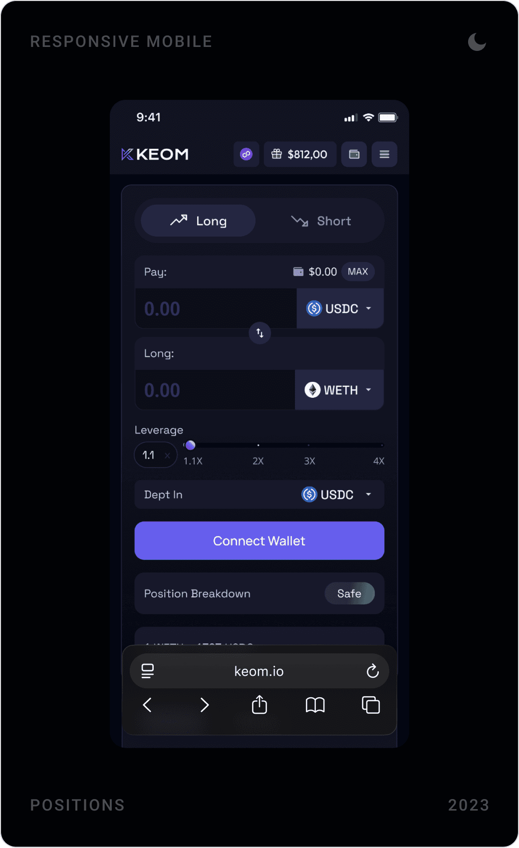 Clean Margin Order Setup Mobile Design