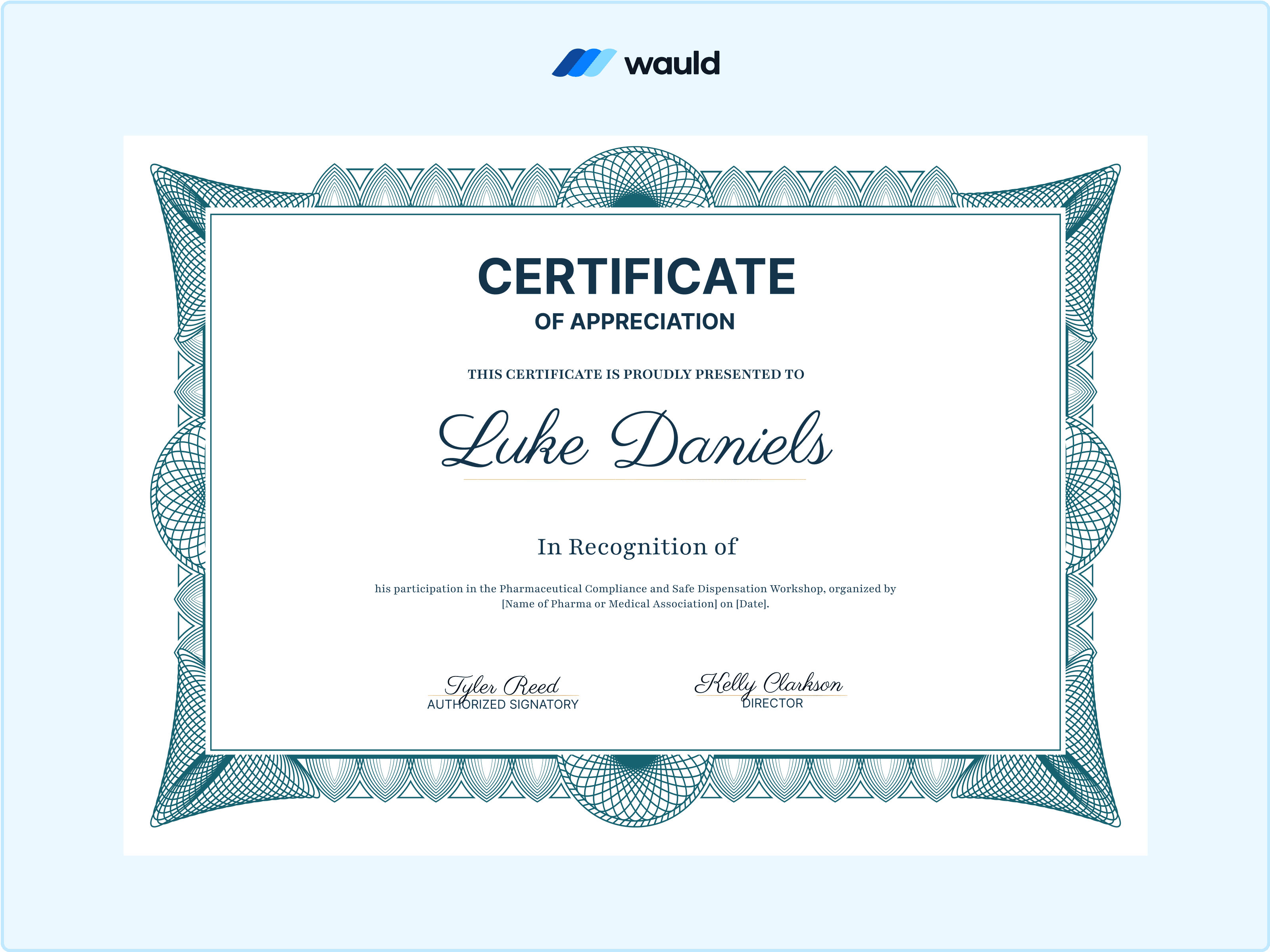 Wauld - Simple and Classic Medical Certificate Template