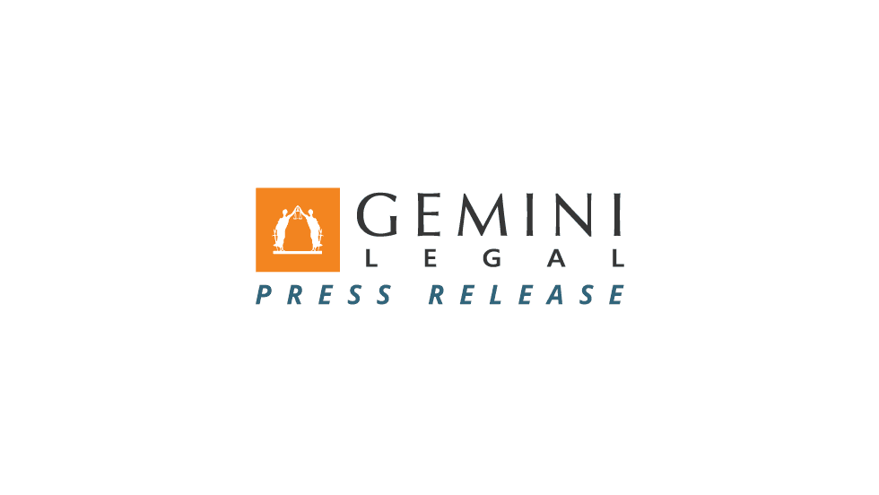 Gemini Logo centered over white background highlighting press releases