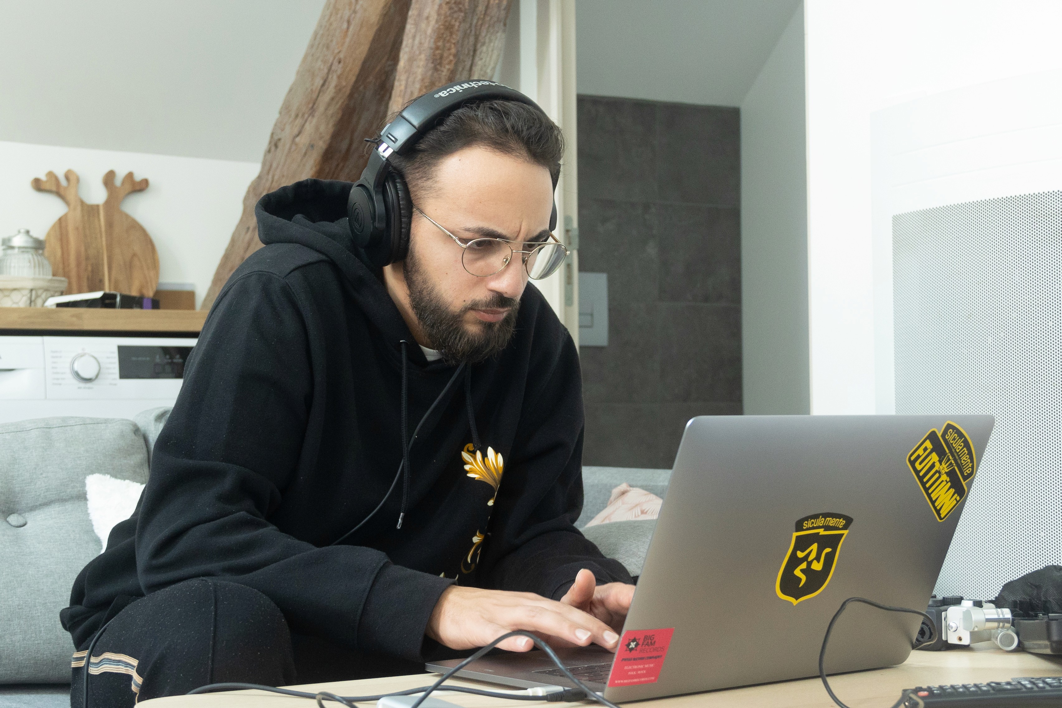 Massimiliano Cassella en plein mix audio