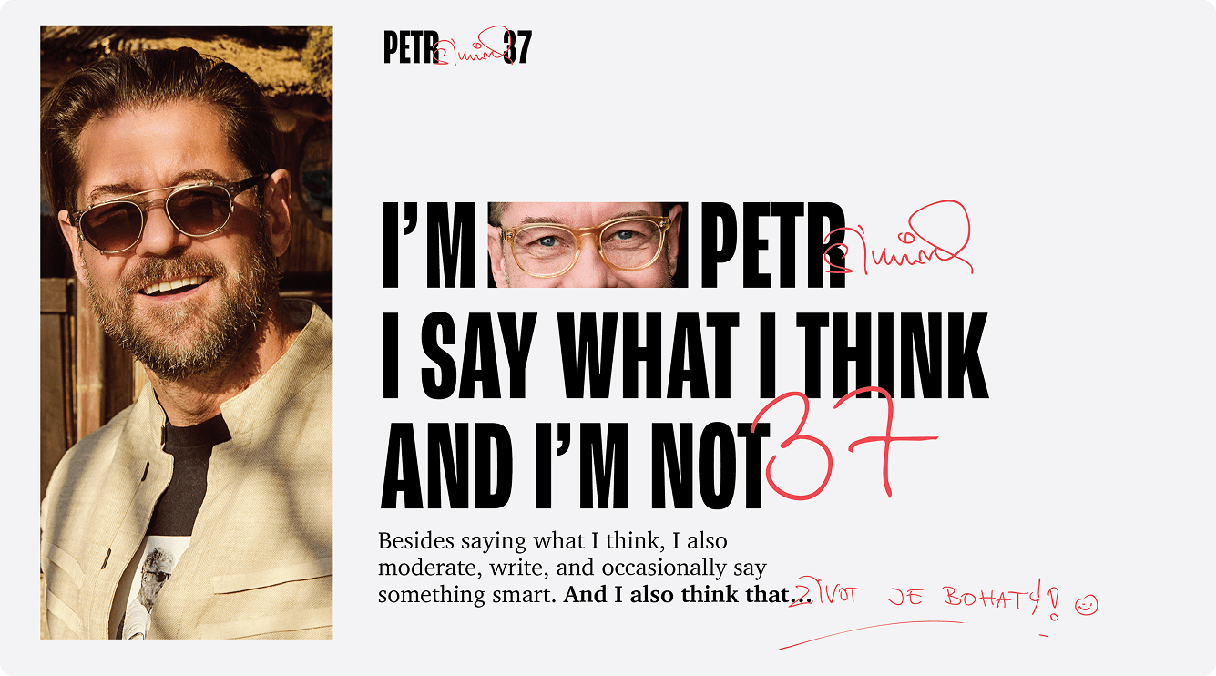 Petr Šimůnek personal brand combining editorial authority with an independent voice