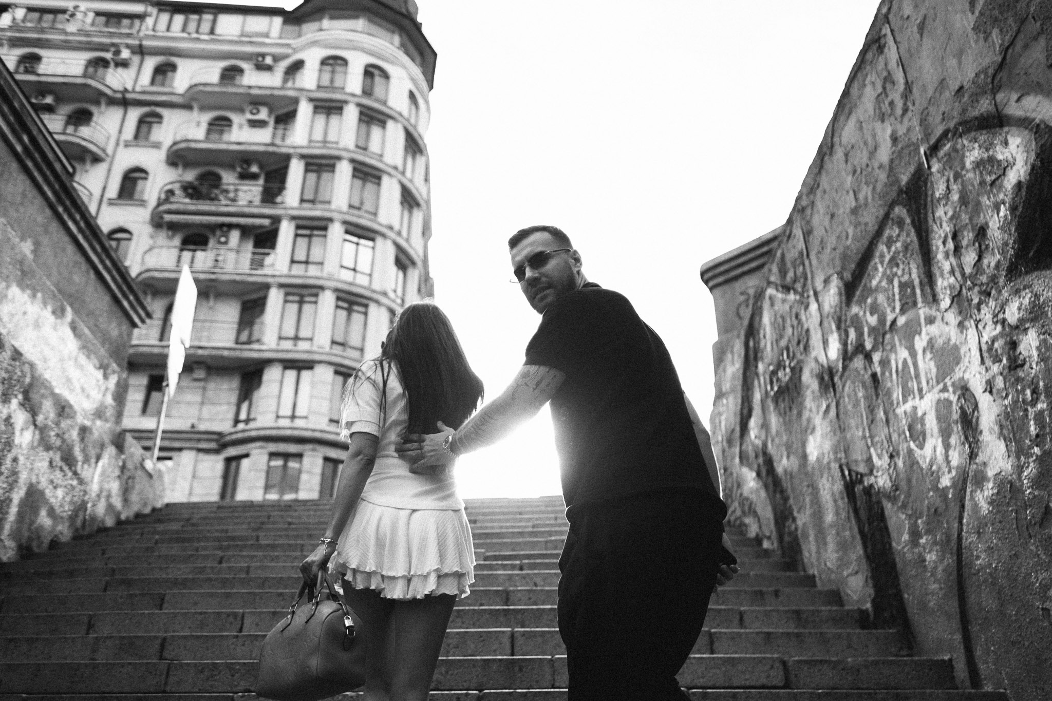 Stylish individual in Crowd