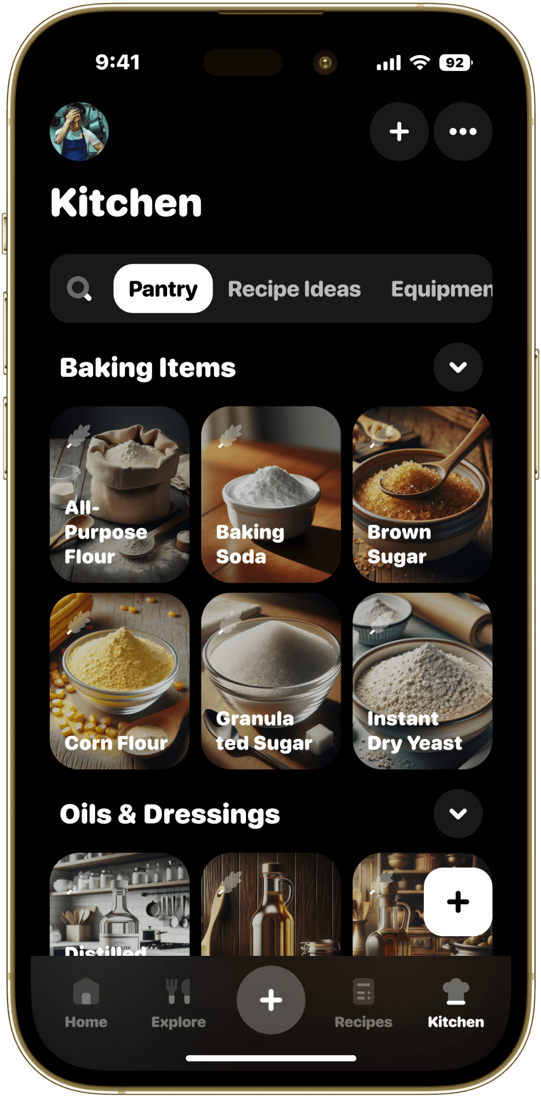 whatz2eat kitchen pantry screenshot iphone 14 pro gold