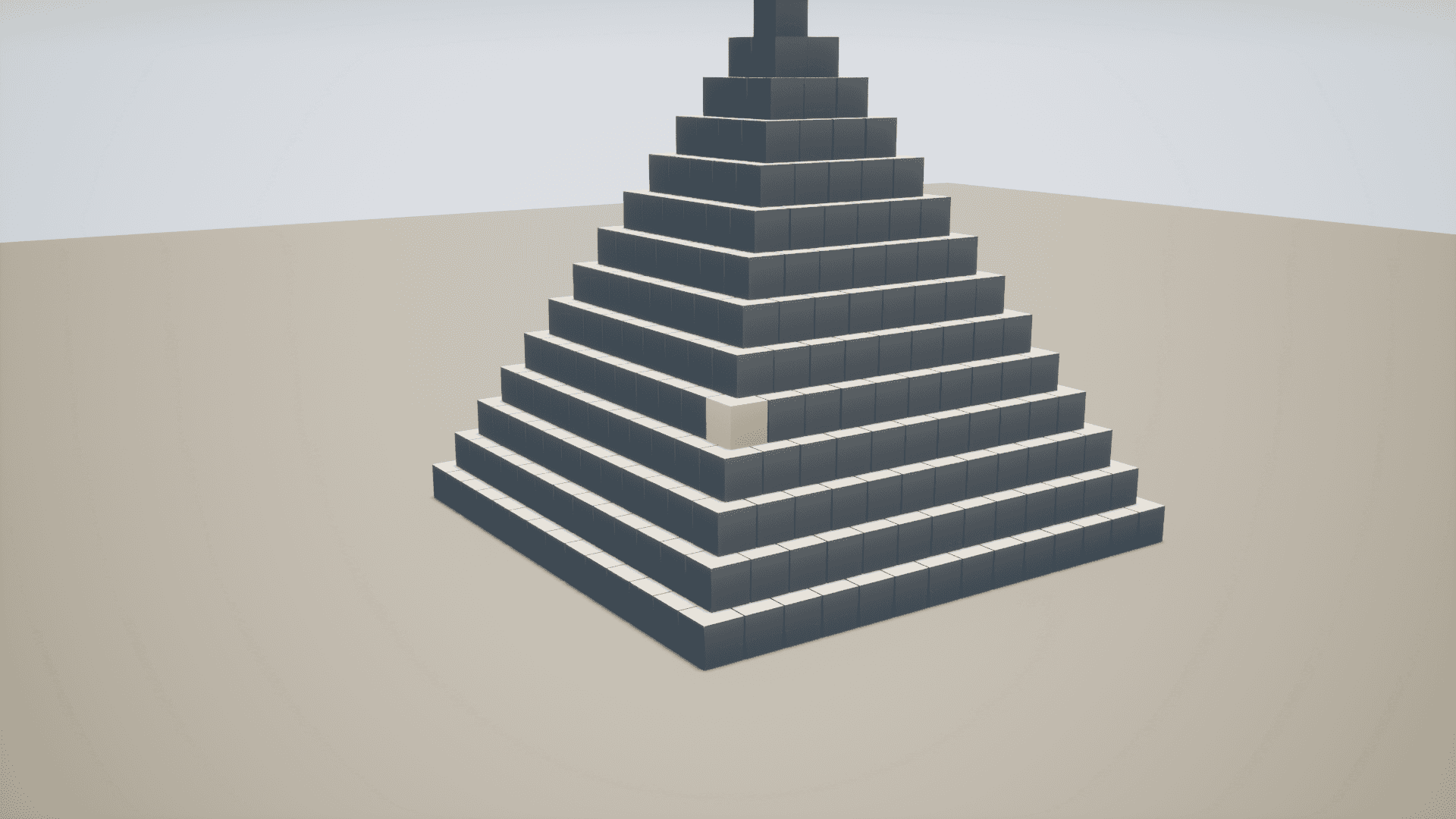 Box3D large pyramid demo: stacking stability at scale