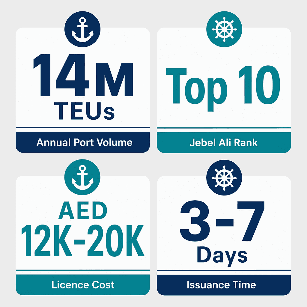 Infographic: Ports & Marine Guide Equipment Trading License in Dubai