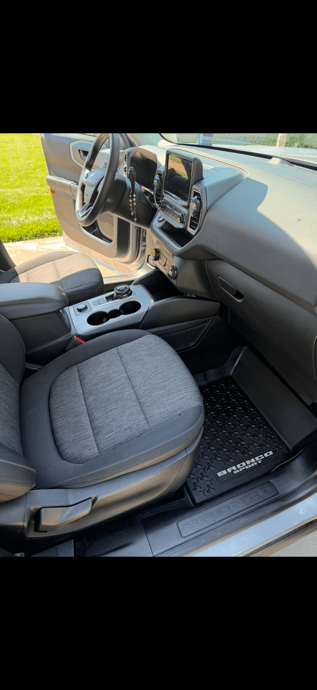 Ford Bronco Sport interior after detailing