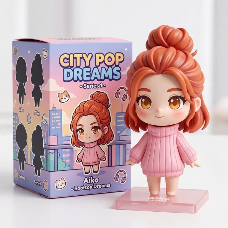 anime girl blind box style