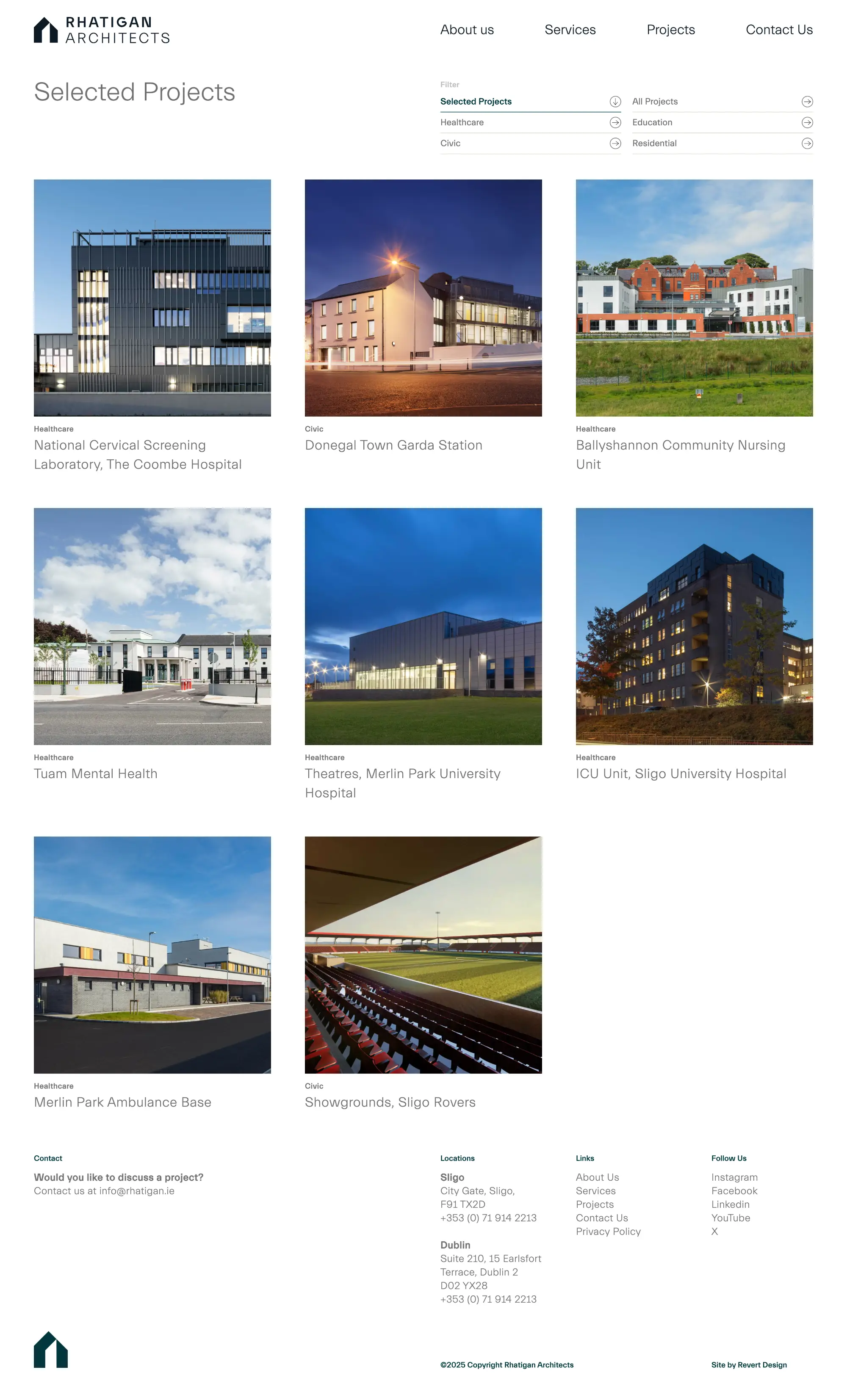 full lenght screenshot of the projectpage