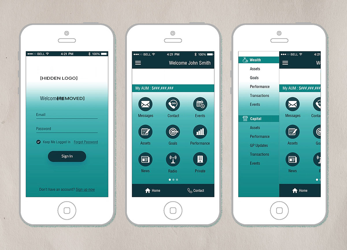 Old App Screens