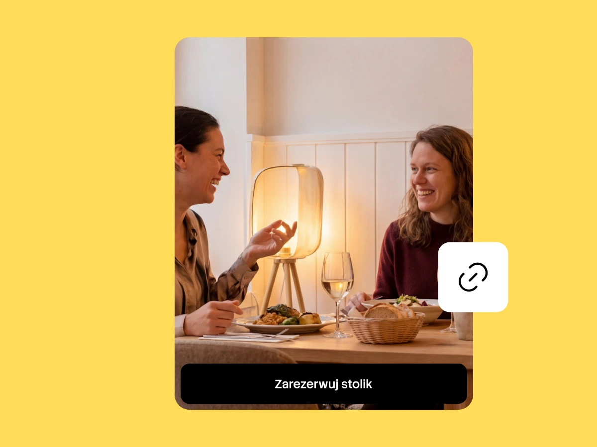 rezerwacja stolika bezpośrednio w menu
