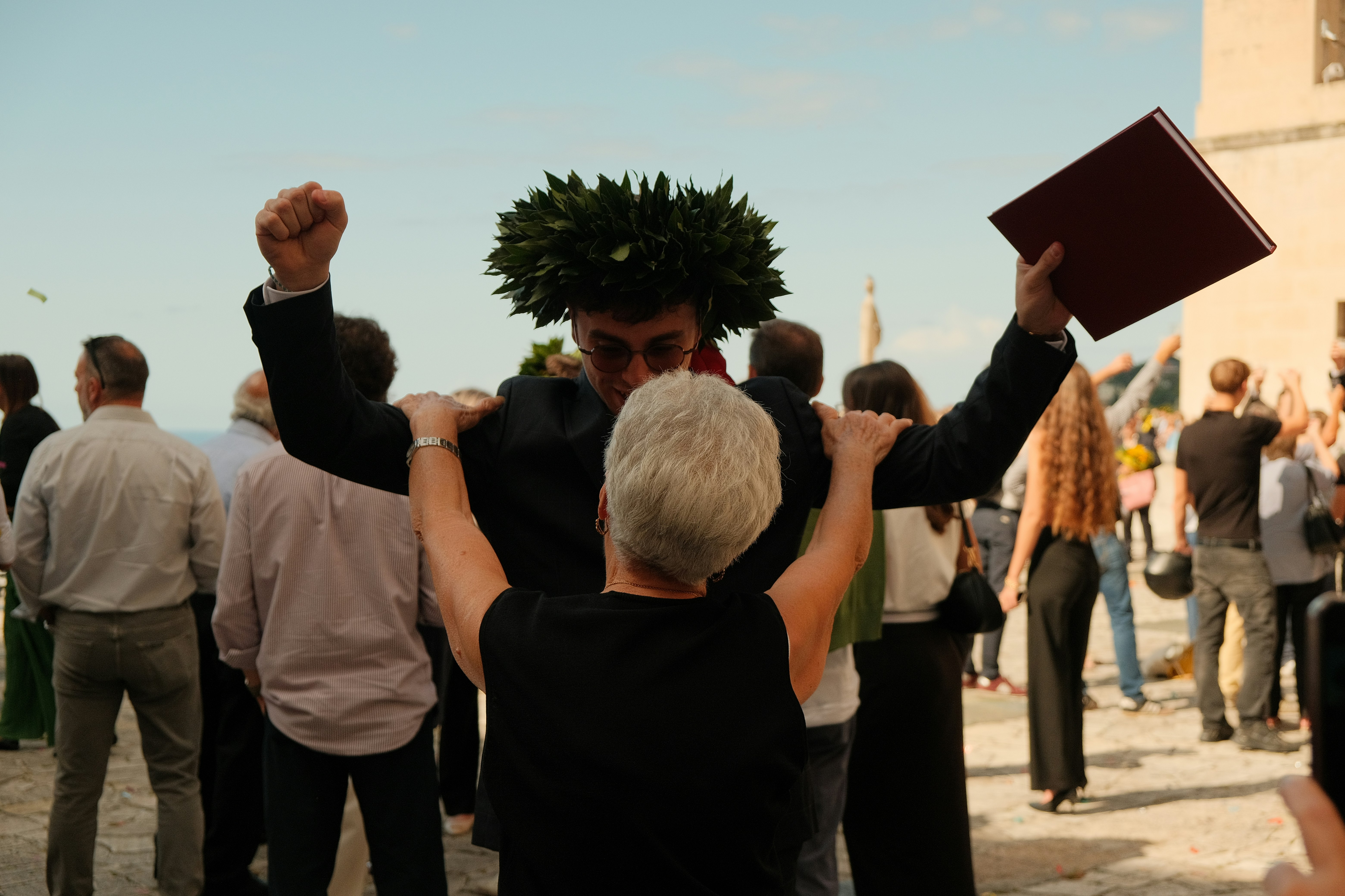 Graduation celebration with family and friends