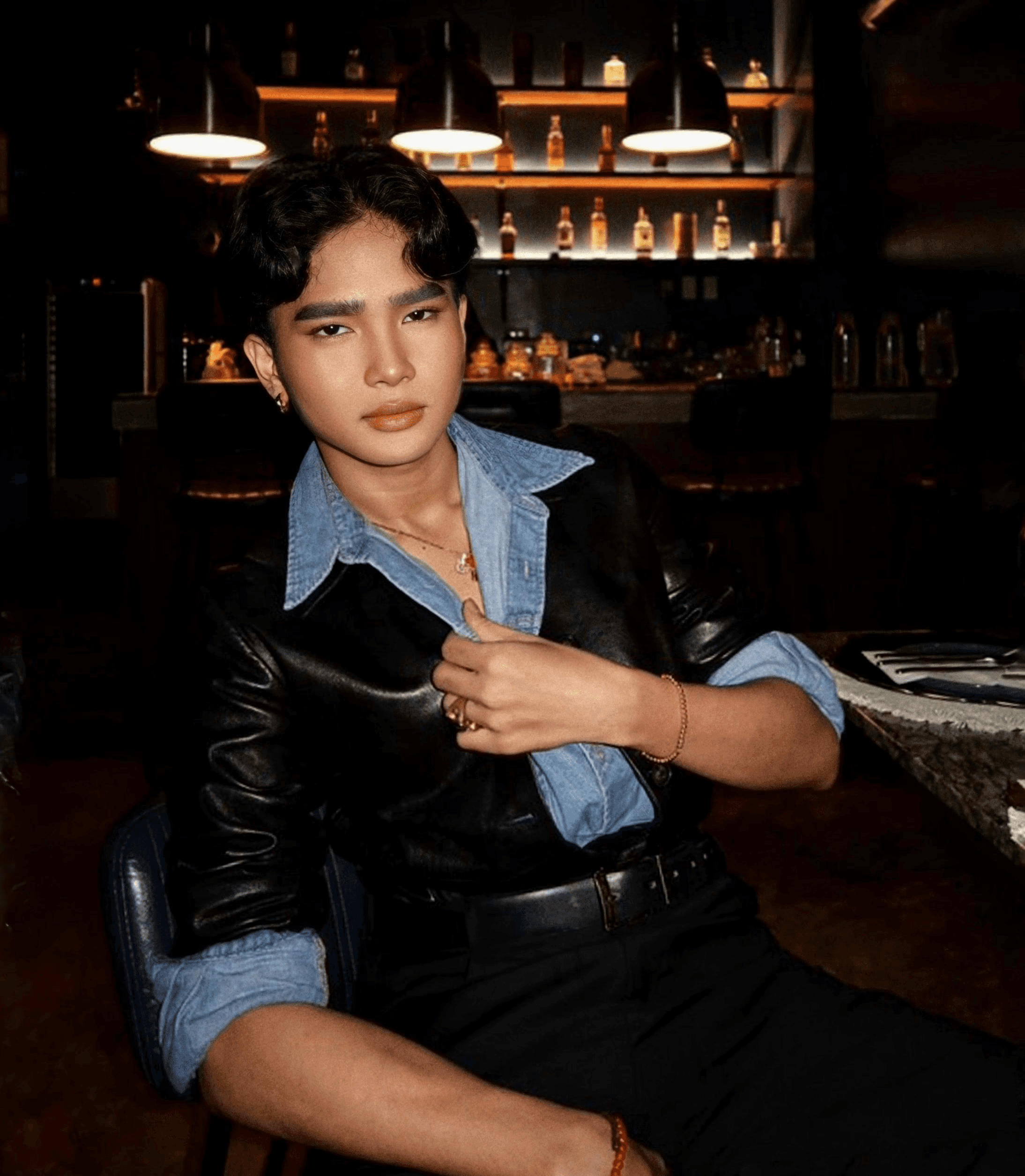 Young woman smiling at someone