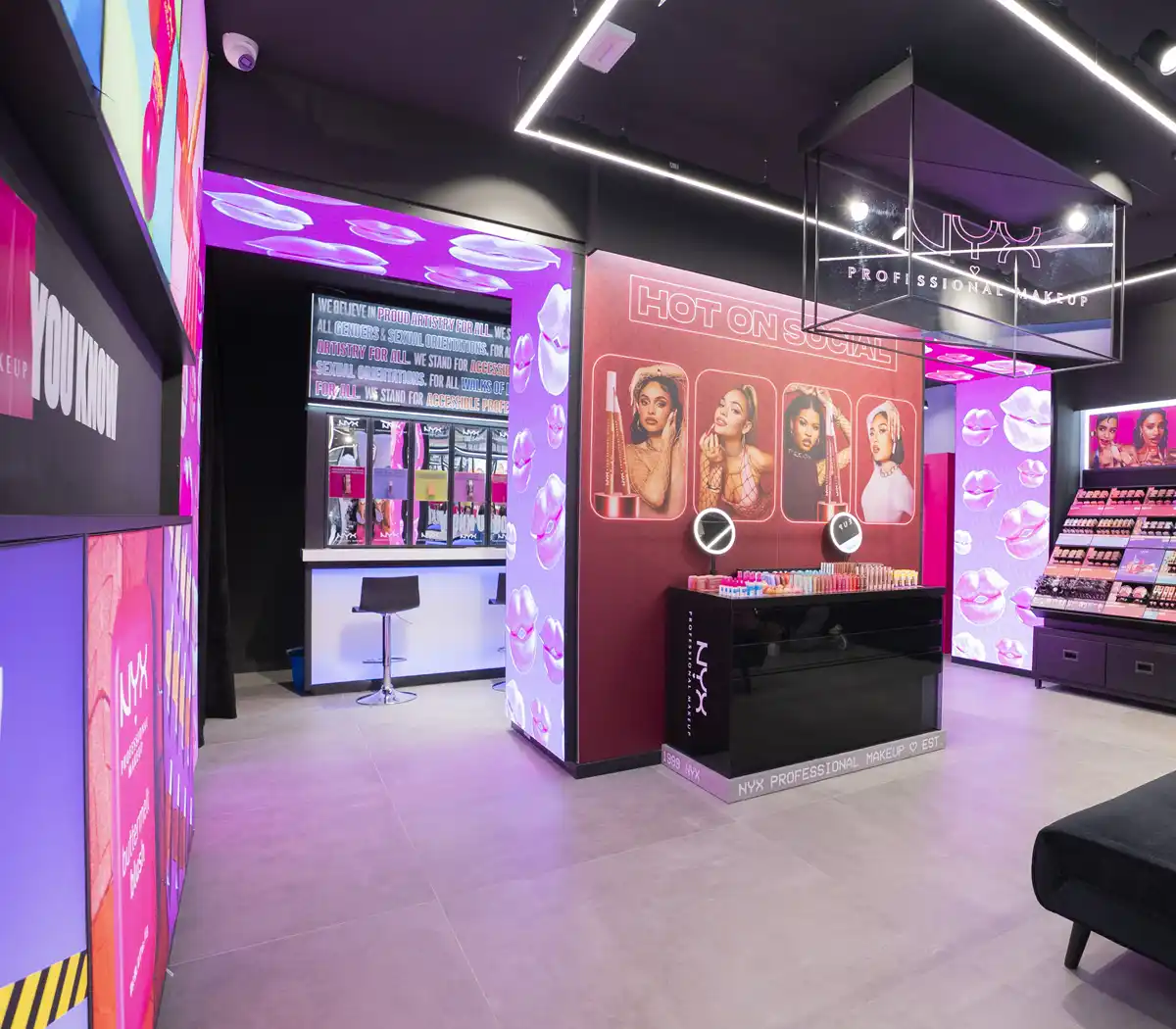 Weezago | Logiciel Affichage Dynamique | Boutiques NYX Professionnal Make Up