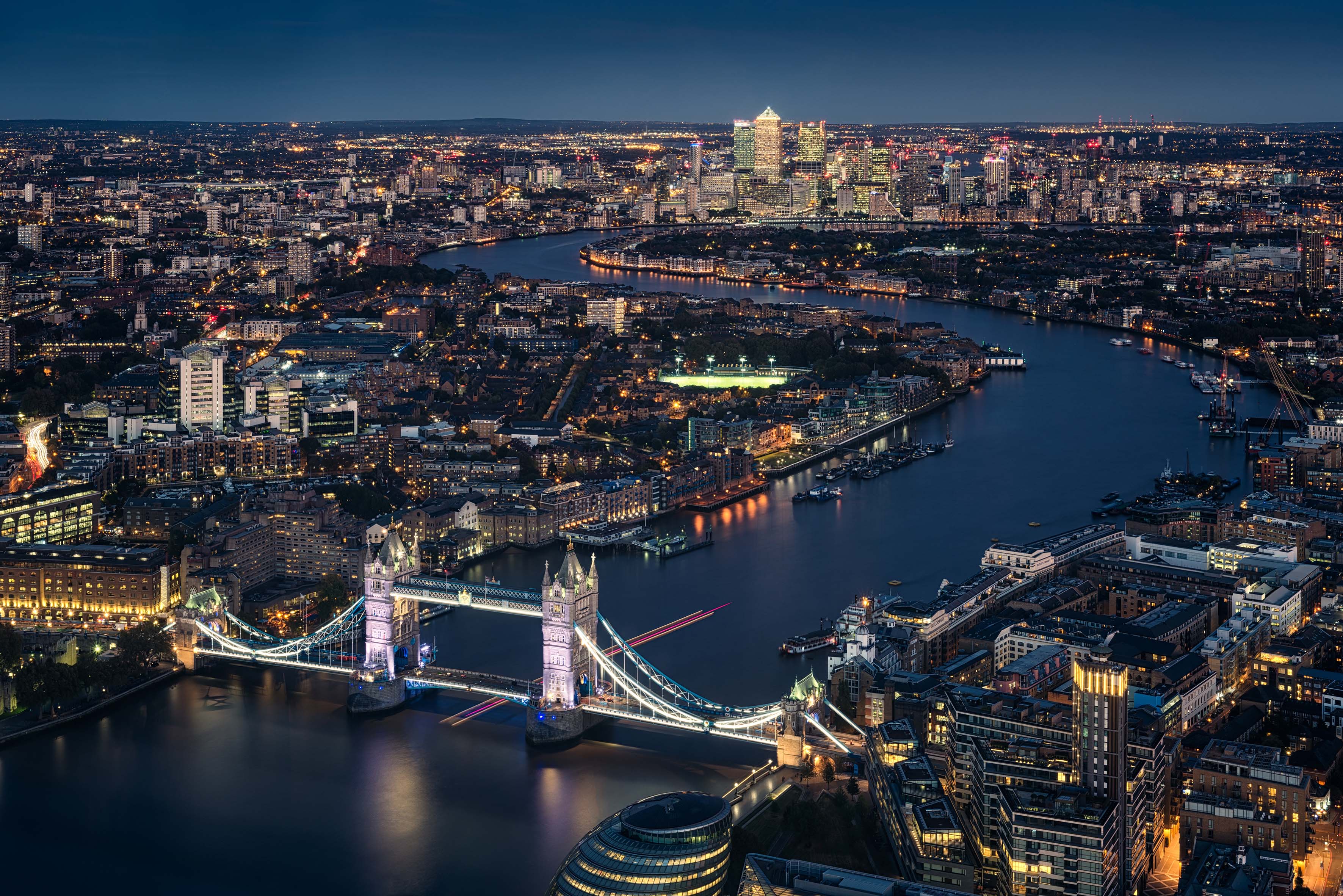 aerial photography of London skyline during daytime