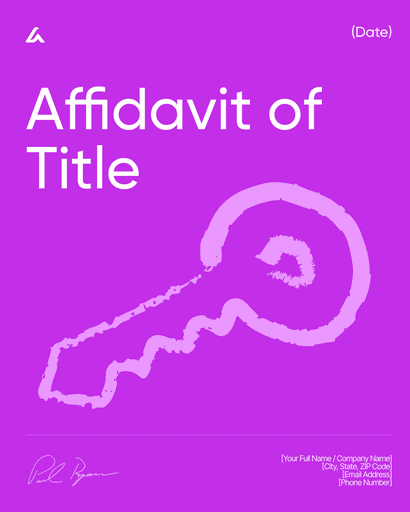 Affidavit of Title