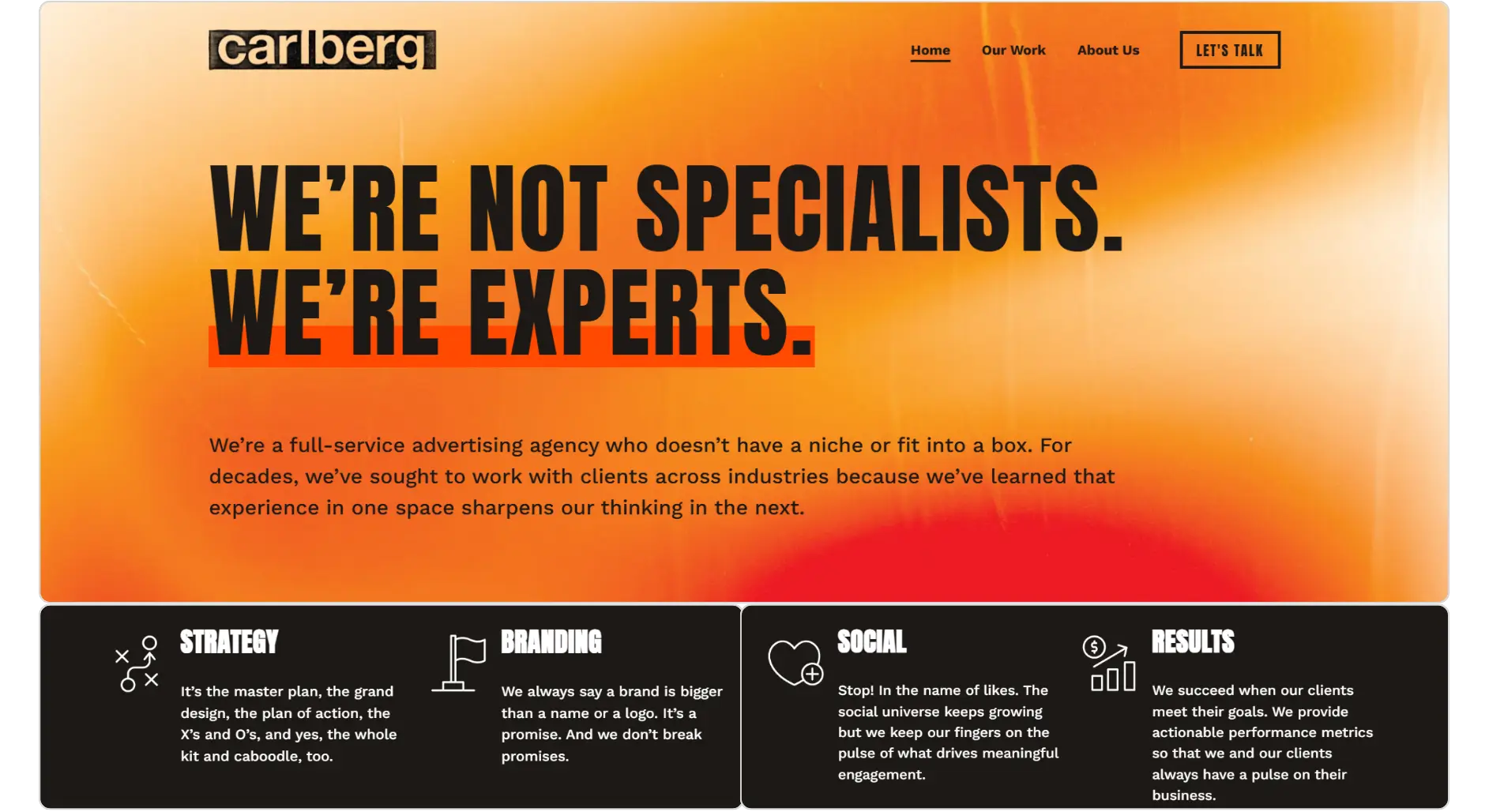 Carlberg marketing website 