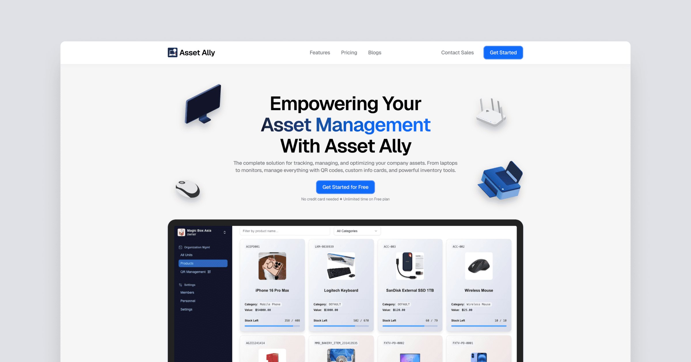 Asset Ally - Empowering Your Asset Management with Asset Ally