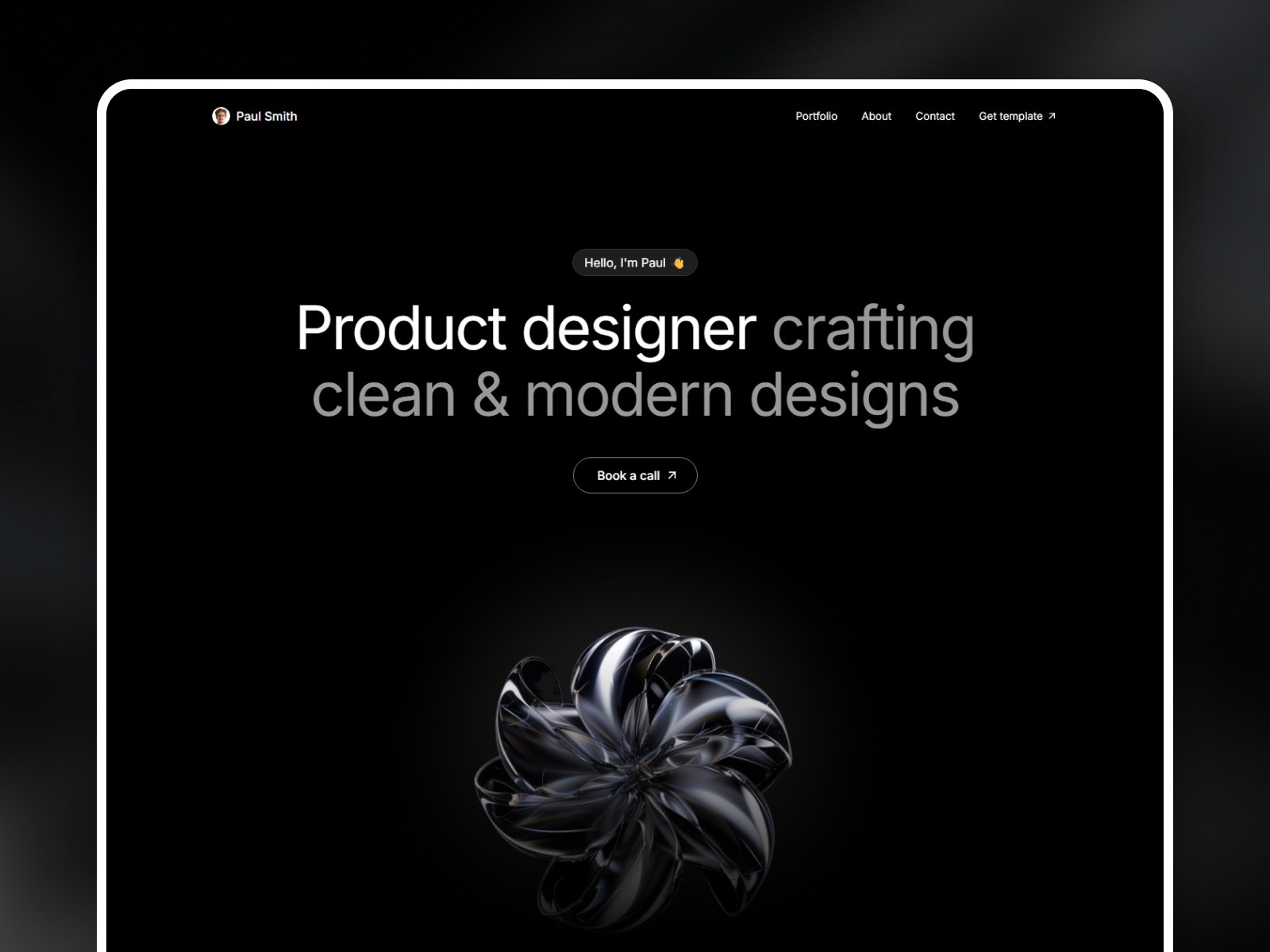Proxio — 作品集网站设计灵感