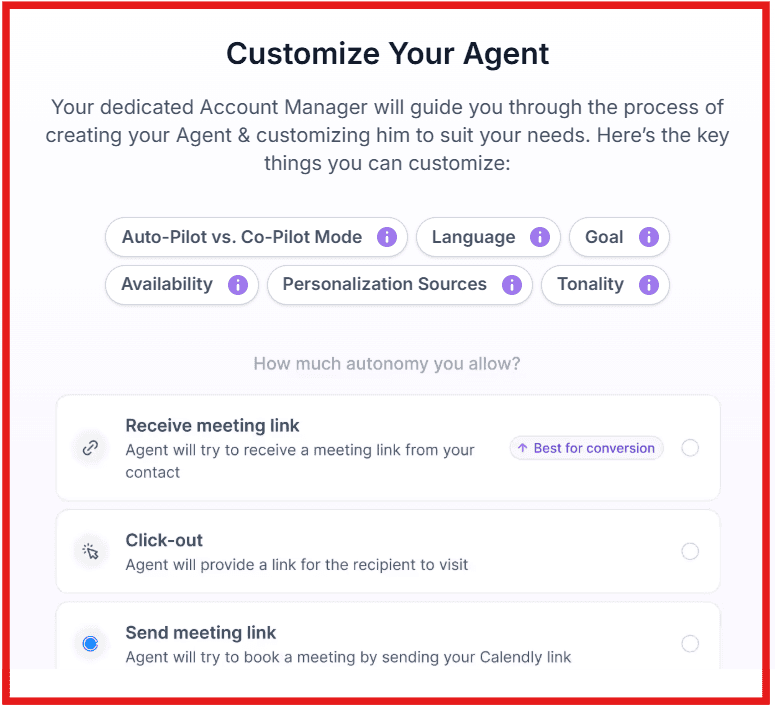 Customize Agent Frank based on specific things