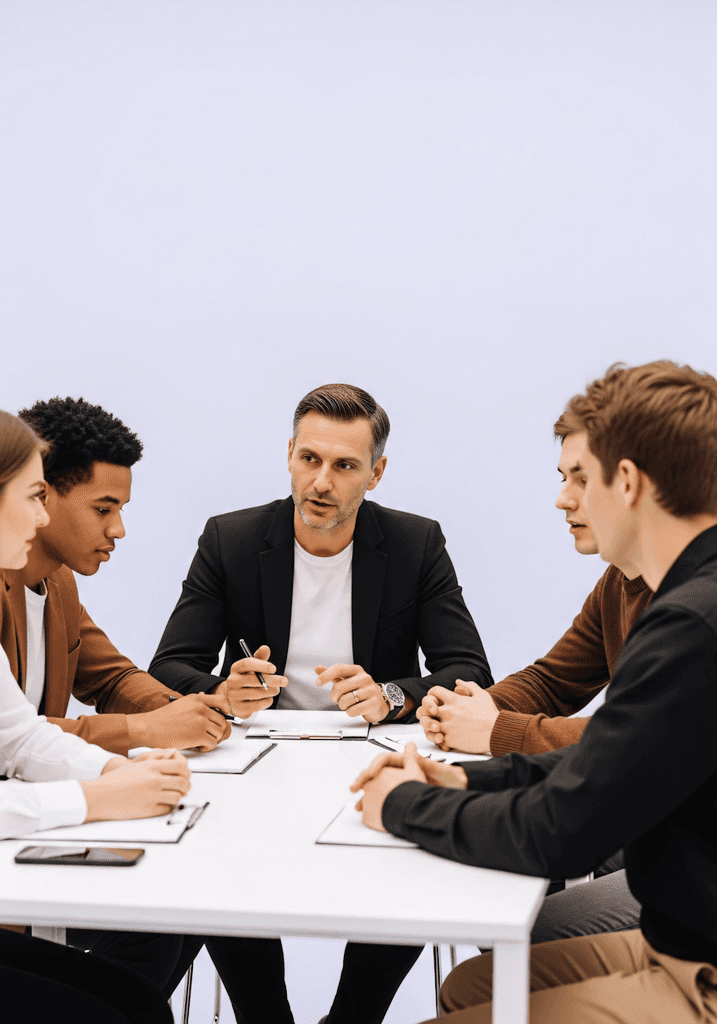 discussion between team