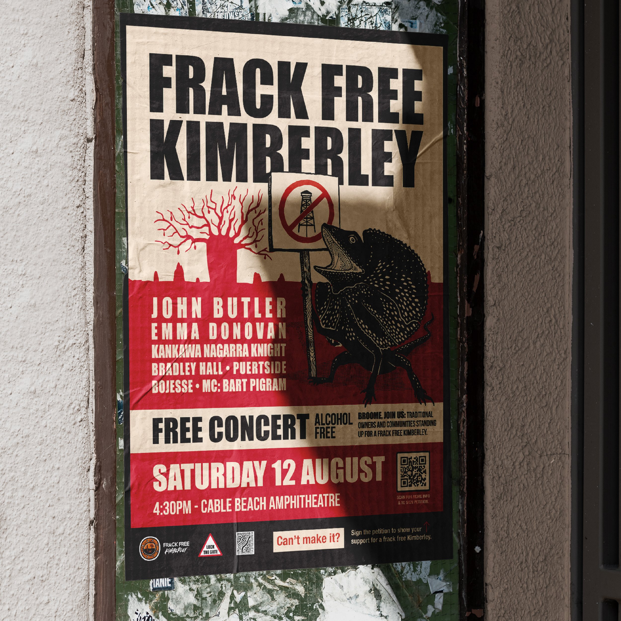 photo of Frack Free Kinberley designed poster