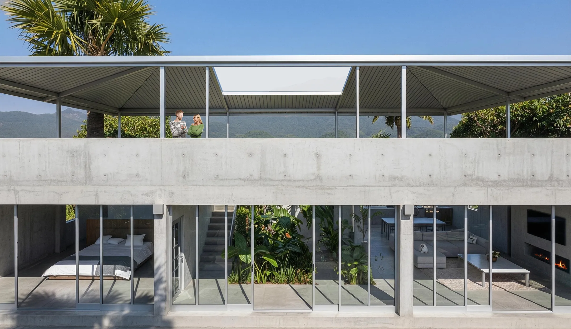 Casa "Mirador" Back Facade Render