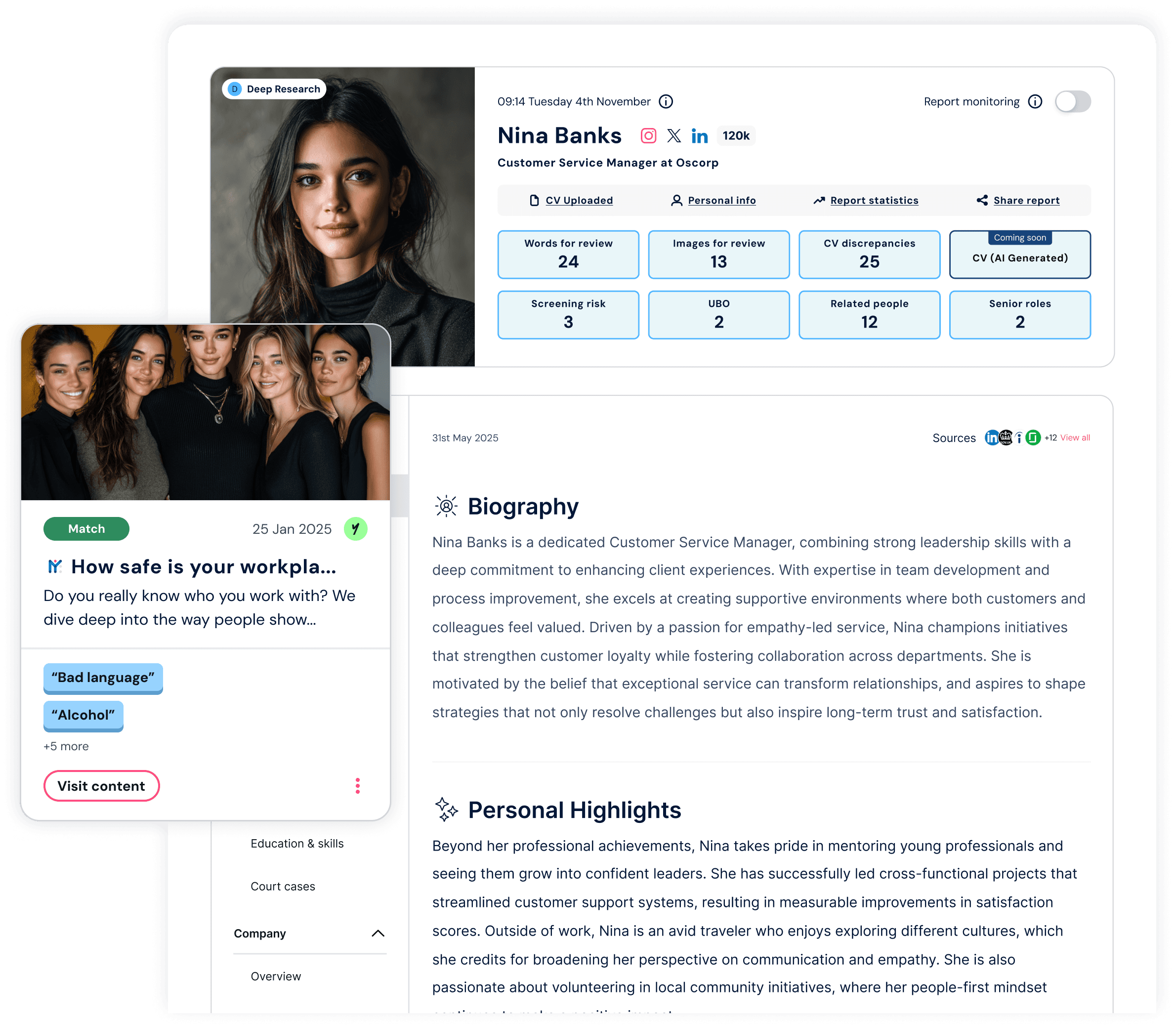Network of connections