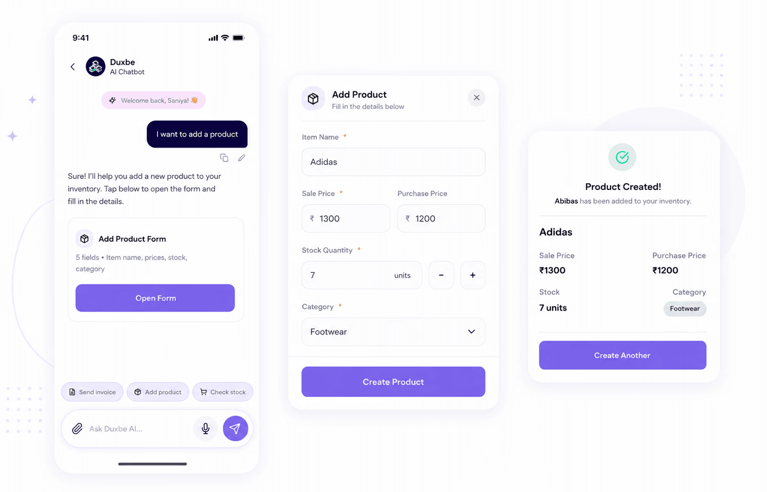 Customer and Item Databases